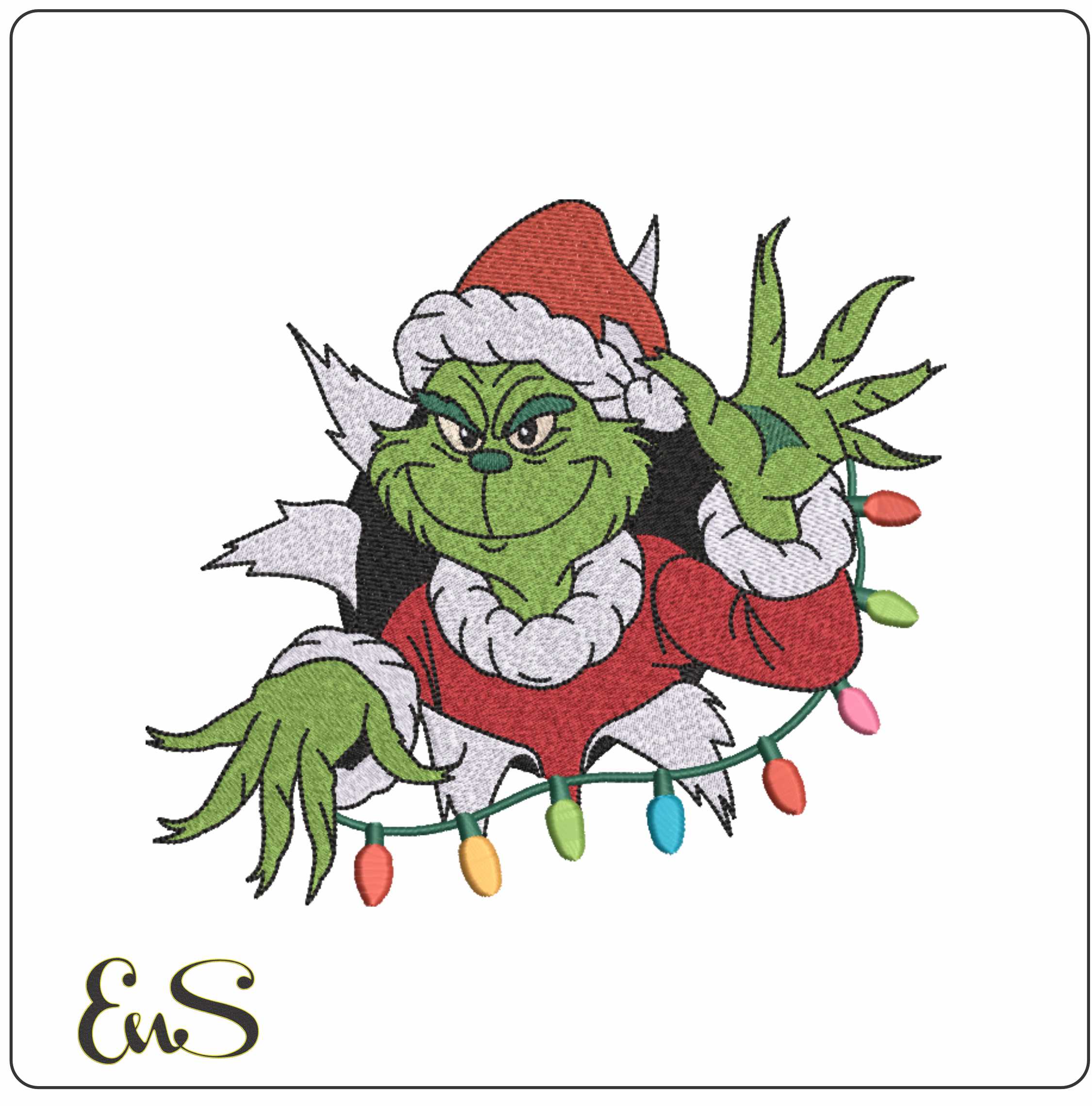 Merry Christmas Grinch Out Of Present