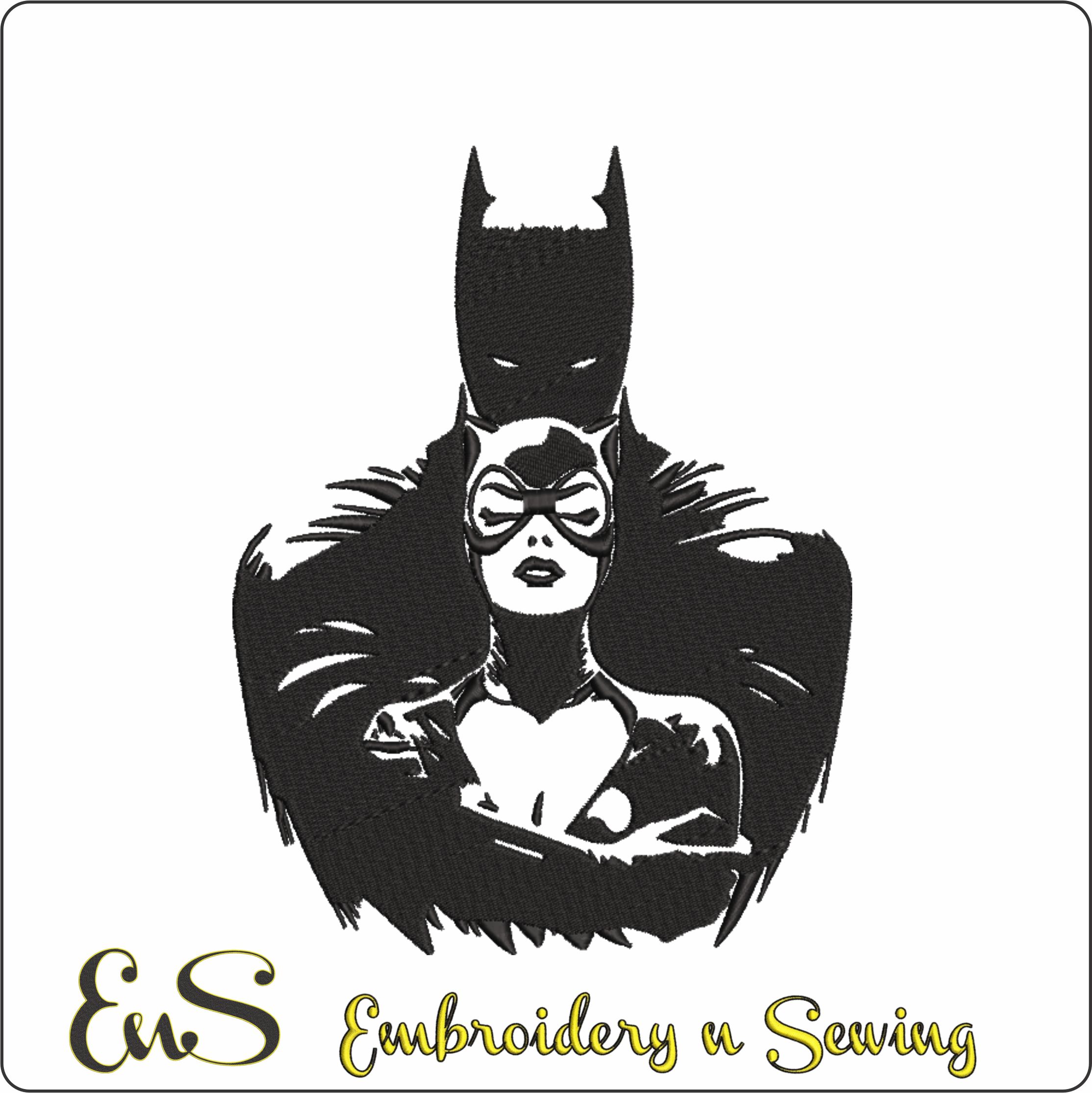 Batman And Cat Woman Shilouette