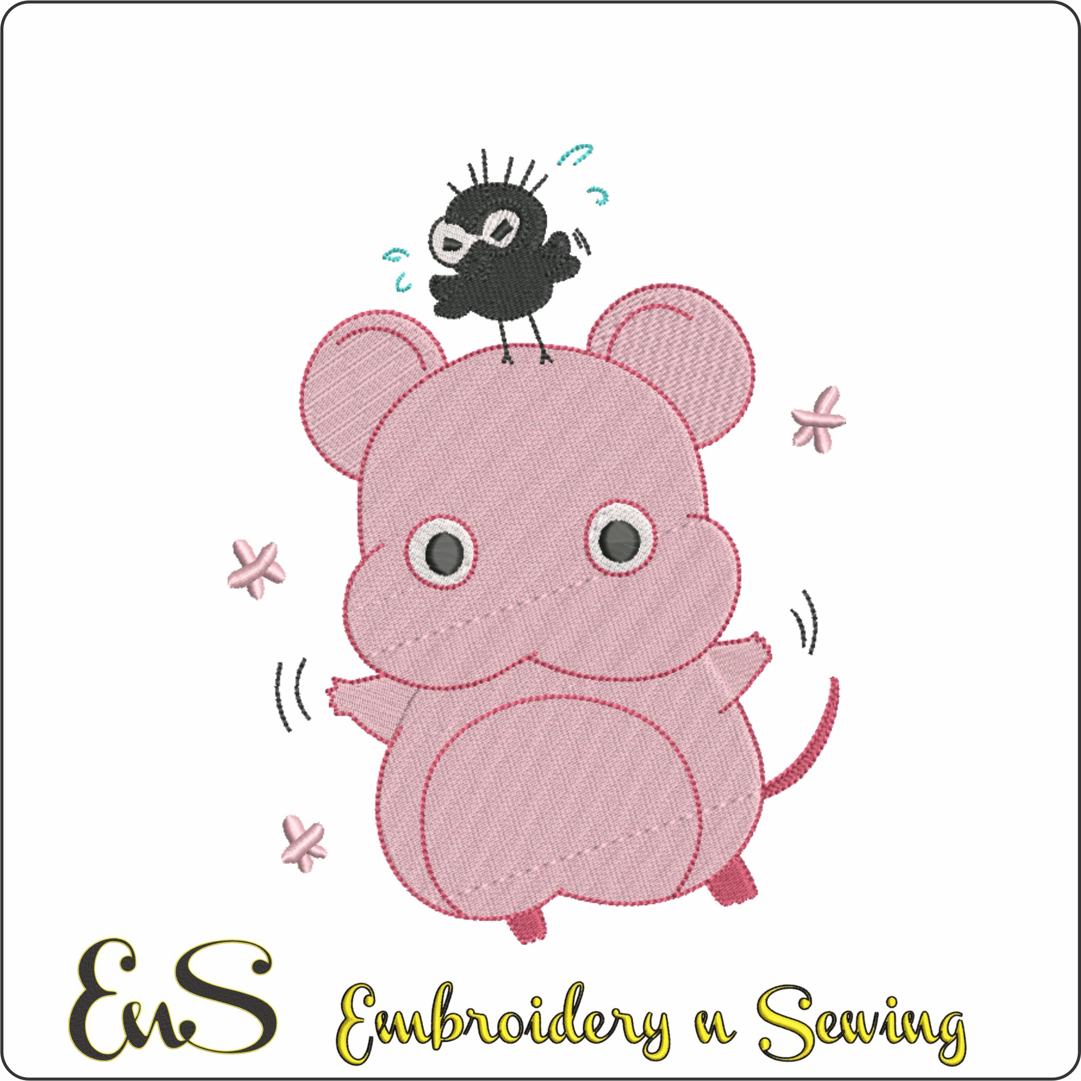 Boh Pink Mouse And Yubird Spirited Away