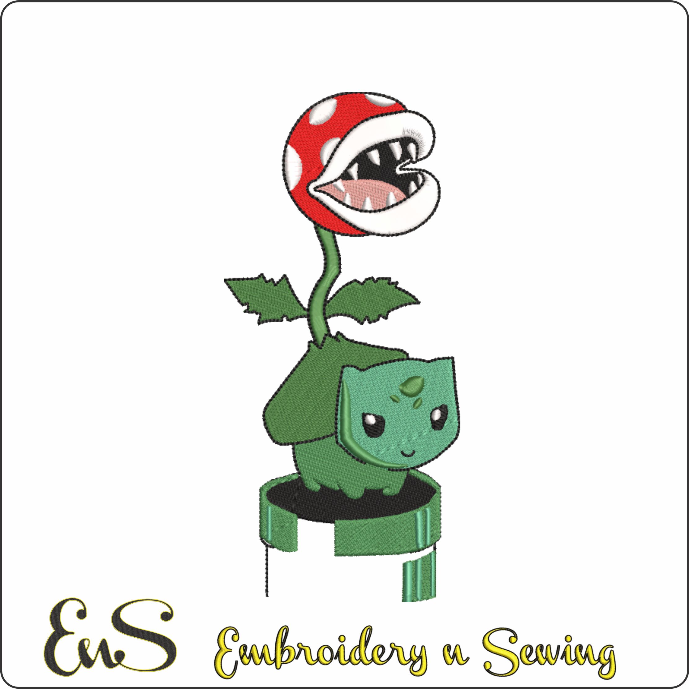 Bulbasaur With Piranha Plant Pokemon Anime