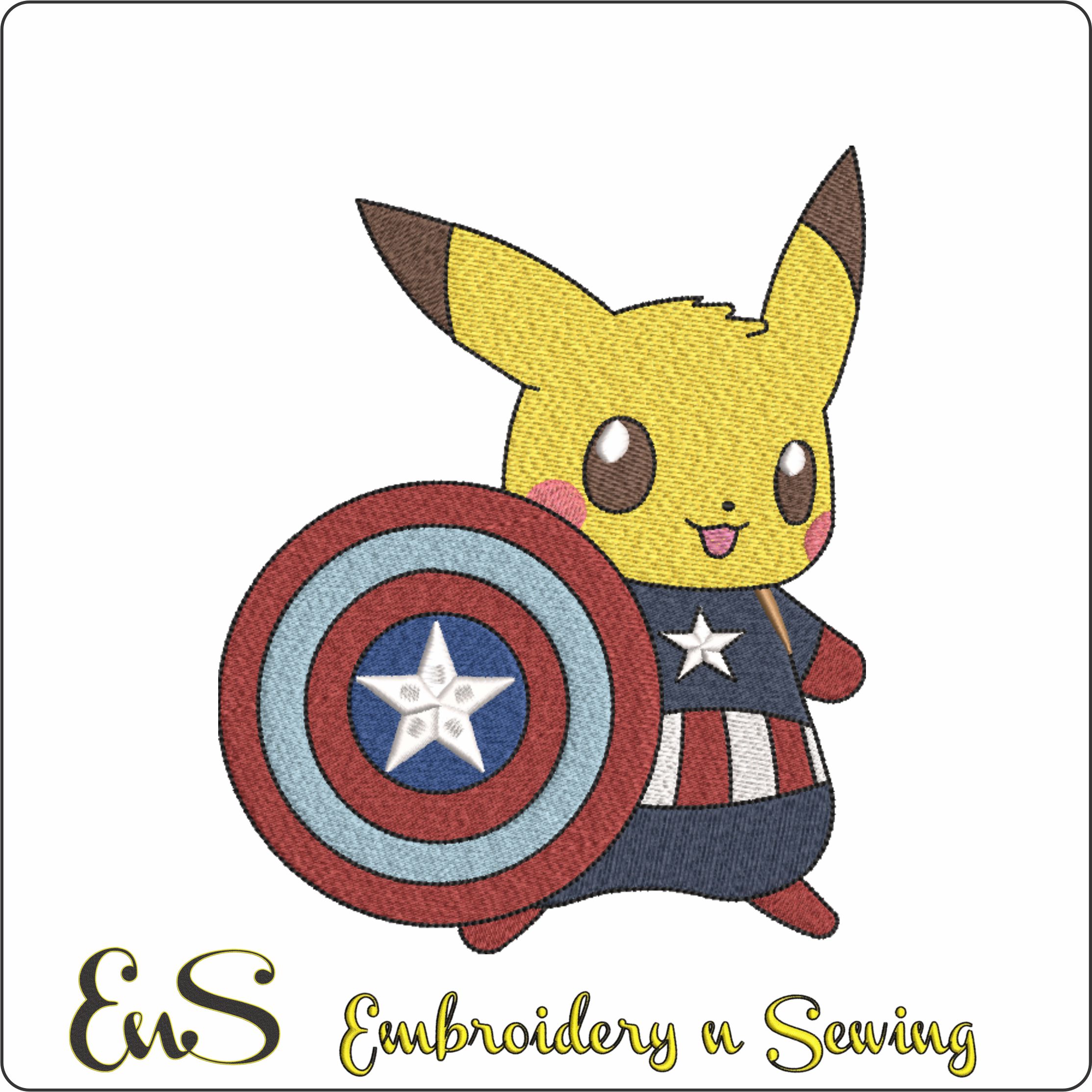 Captain American Pikachu