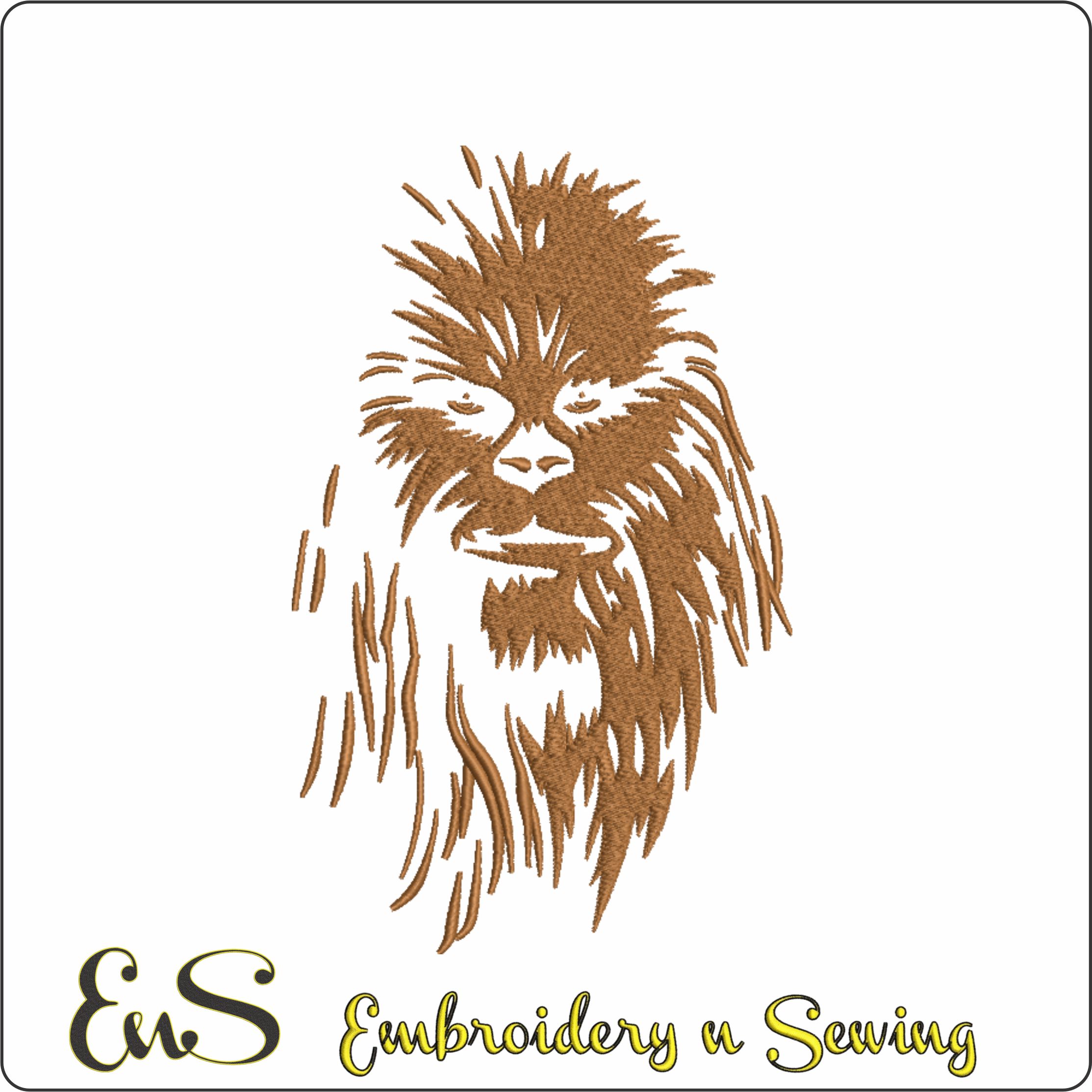 Chewbacca Brown Shilouette Star Wars