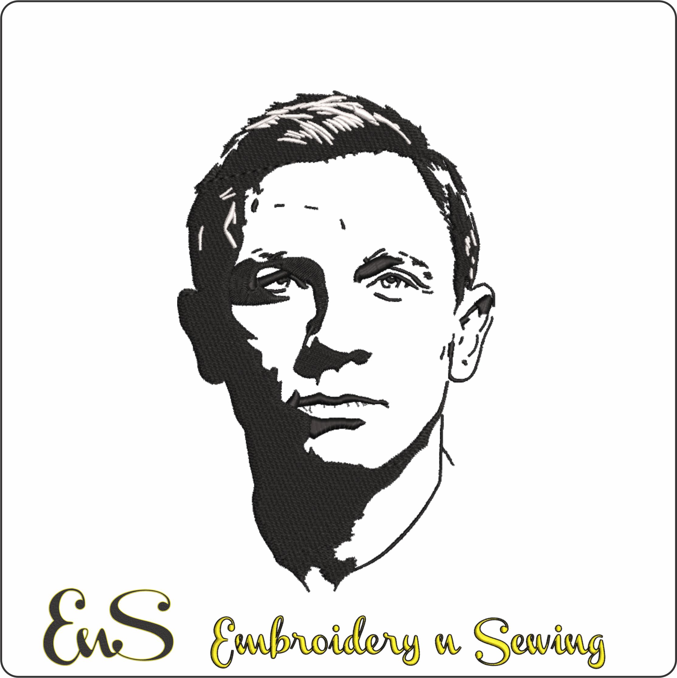 Daniel Criag James Bond 007 Silhouette