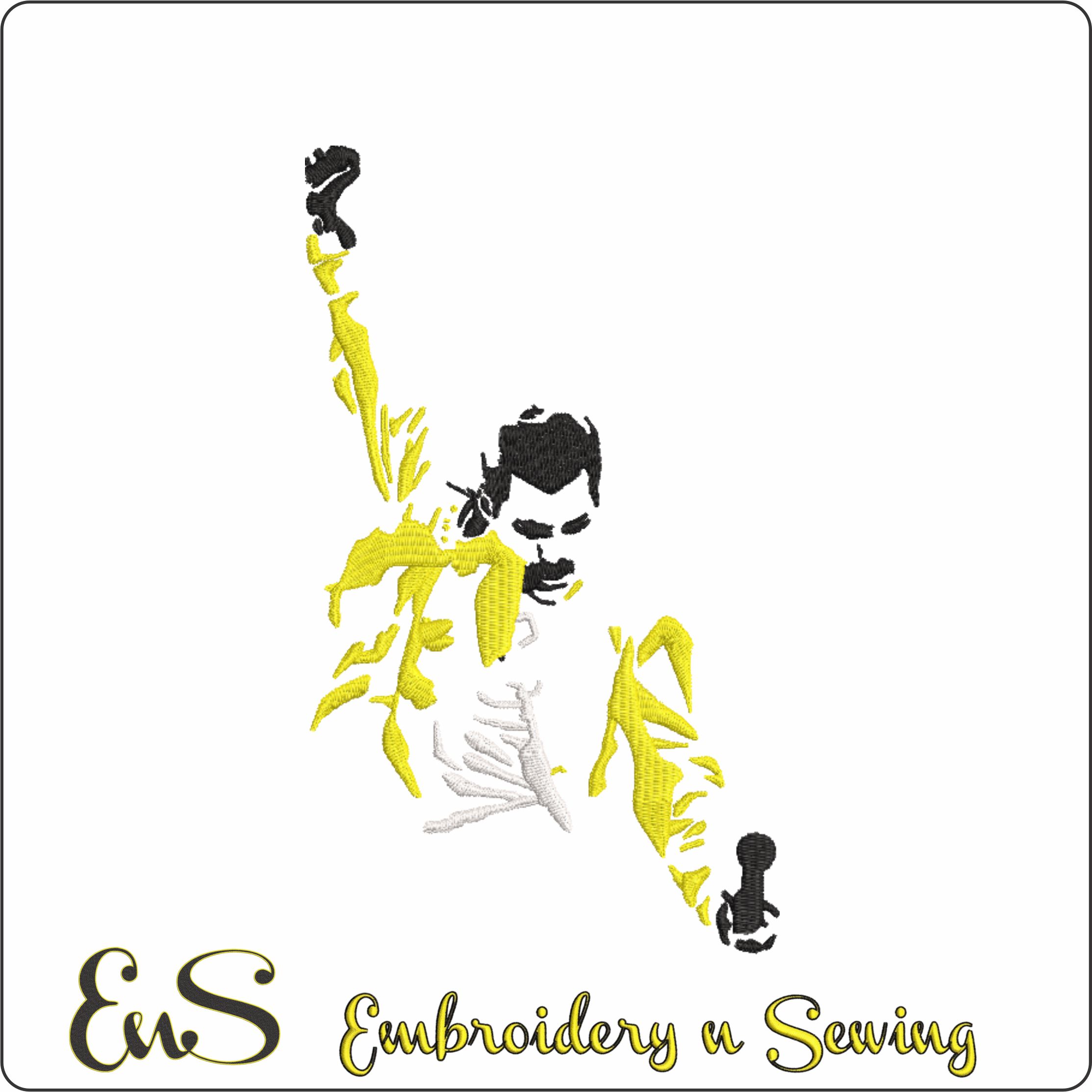 Freddie Live Aid Salute Color Queen Music