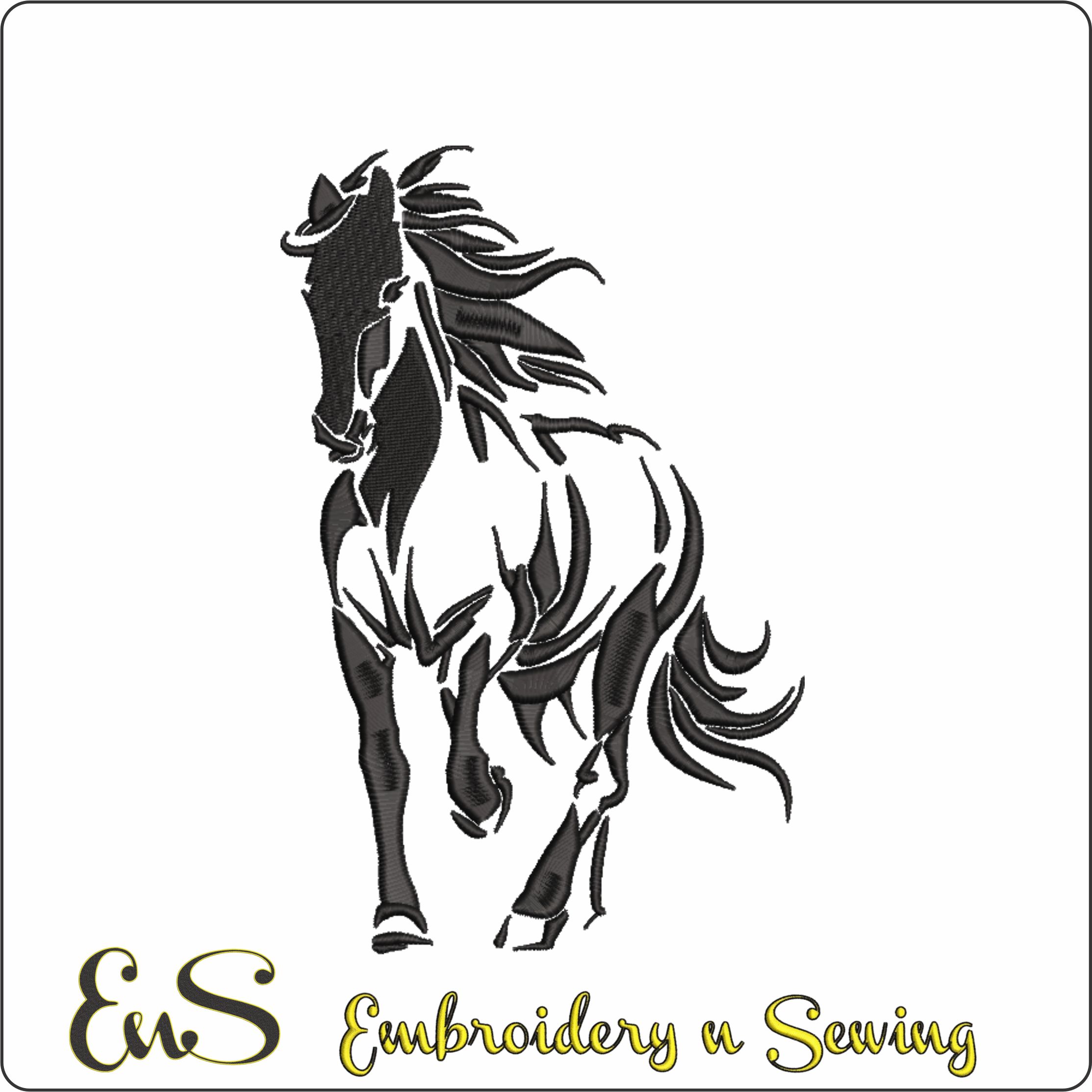 Horse Running Silhouette
