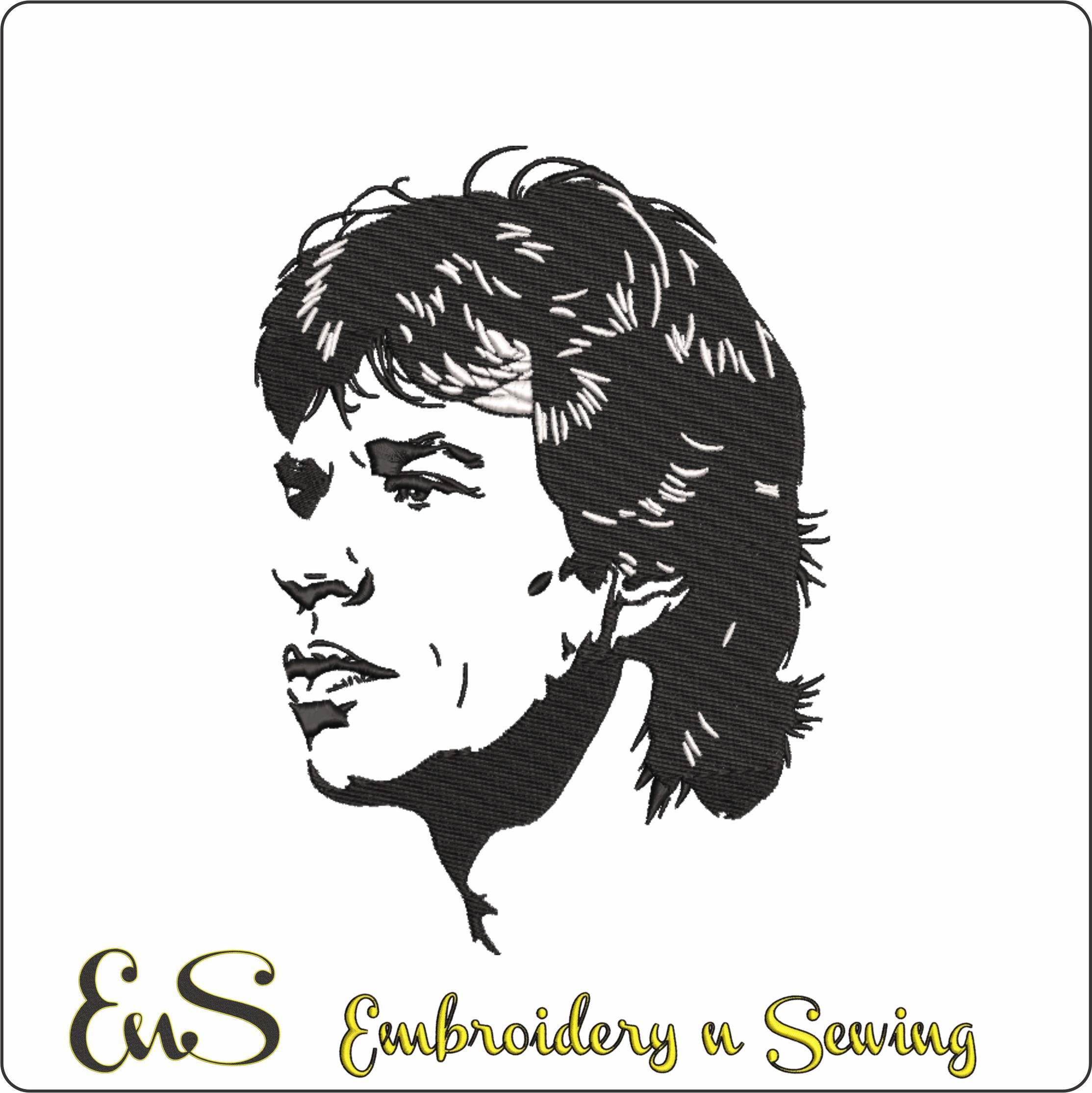 Mick Jagger Shilouette