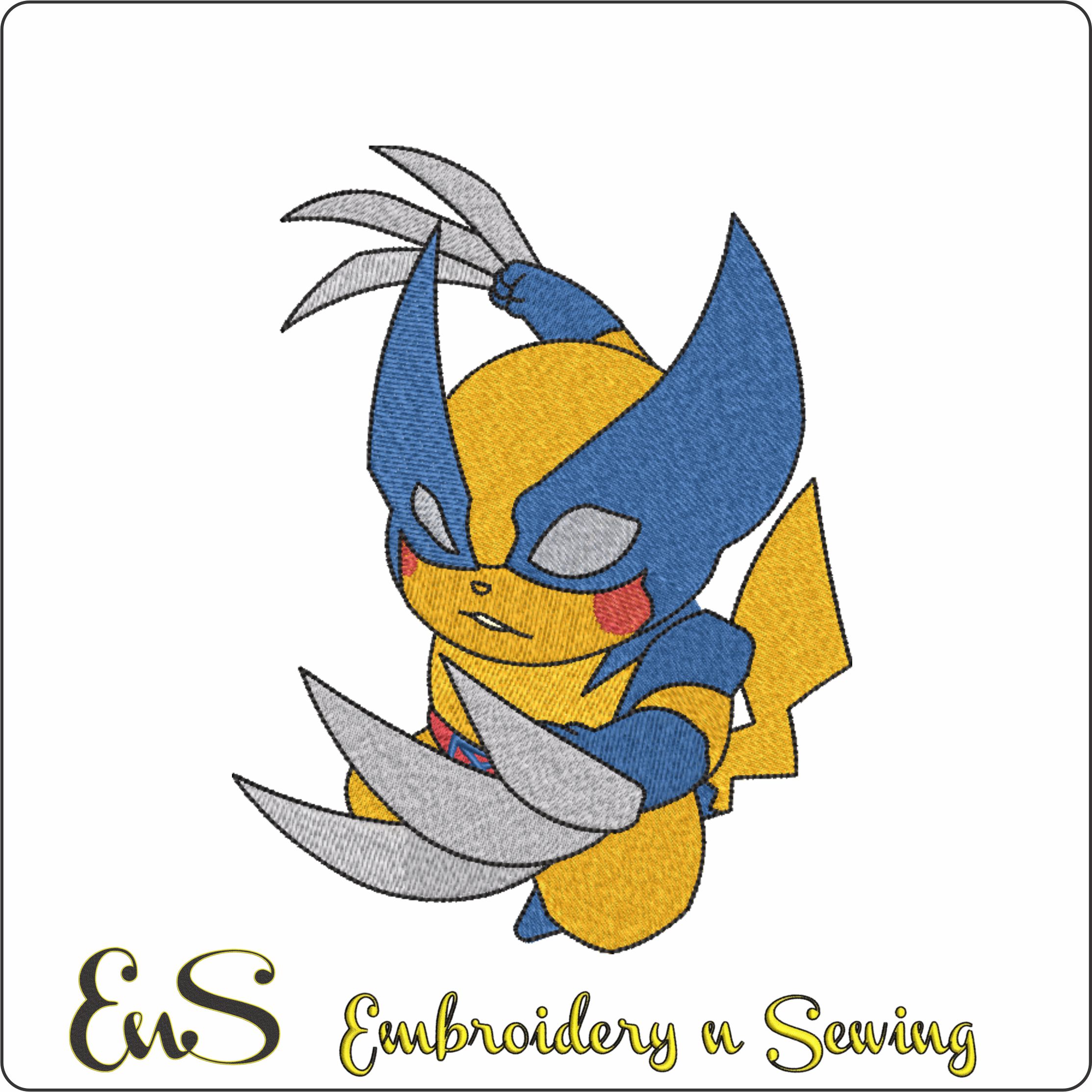 Pikachu Wolverine Pokemon Anime