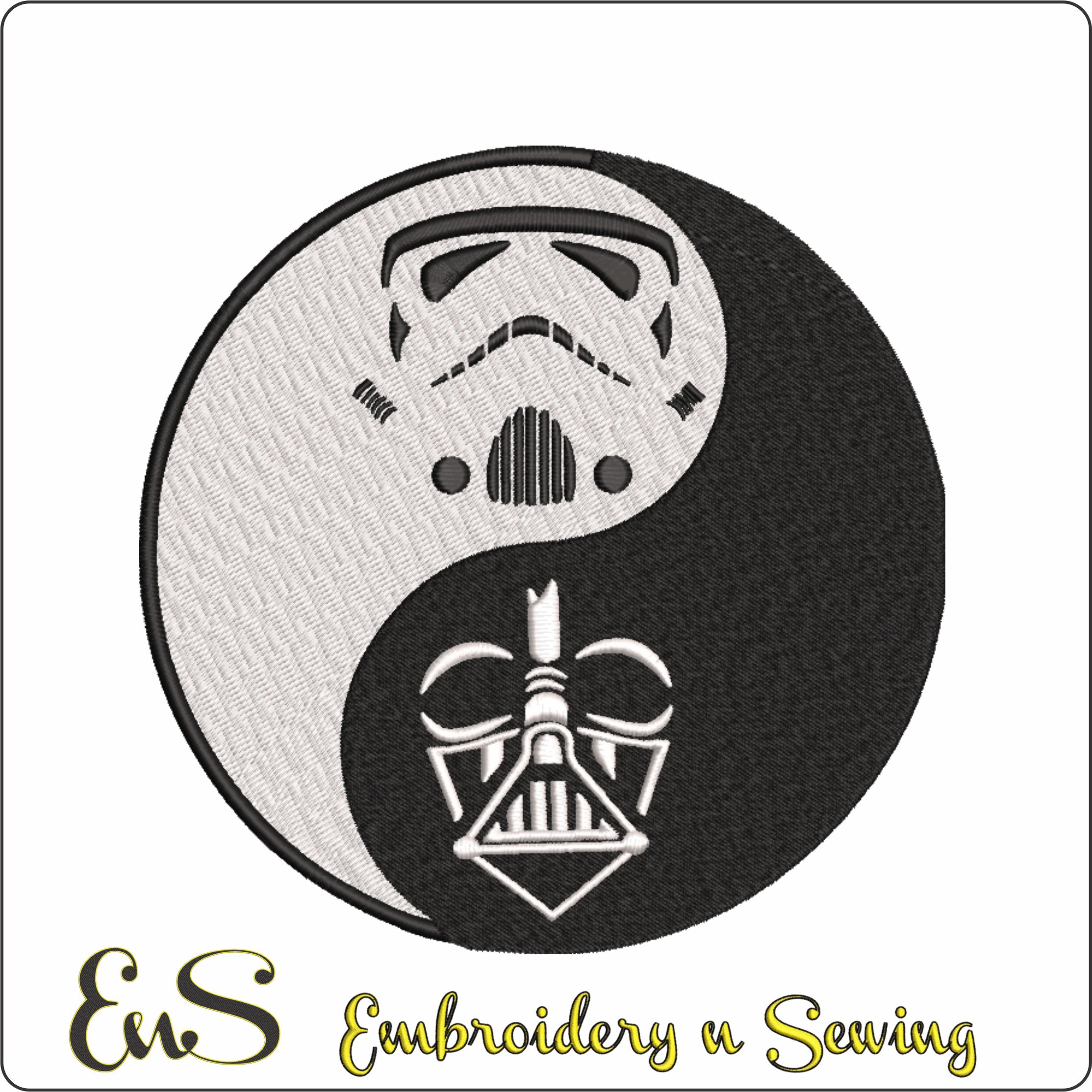 Ying Yang Star War Storm Trooper Darth Vader
