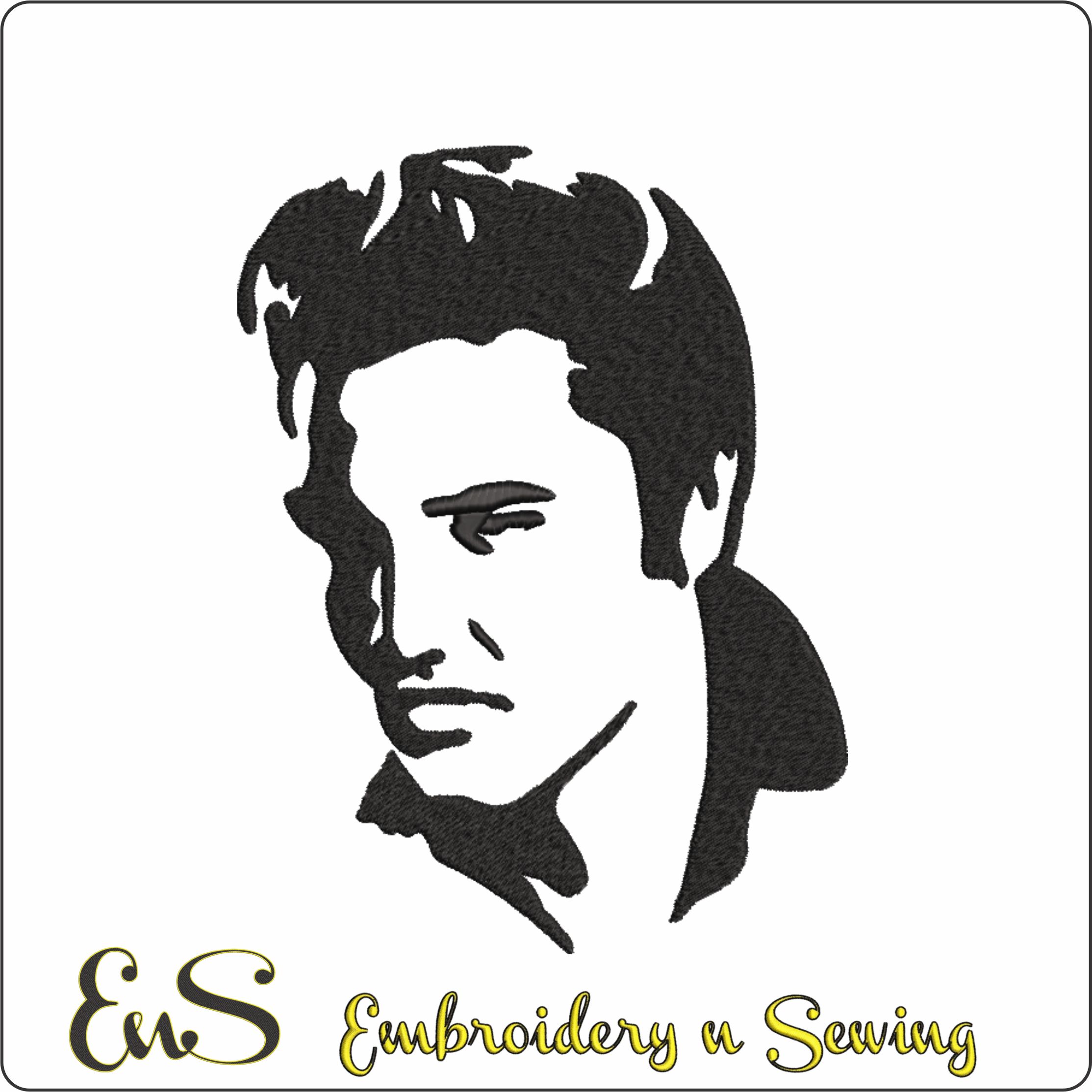 Young Elvis Silhouette