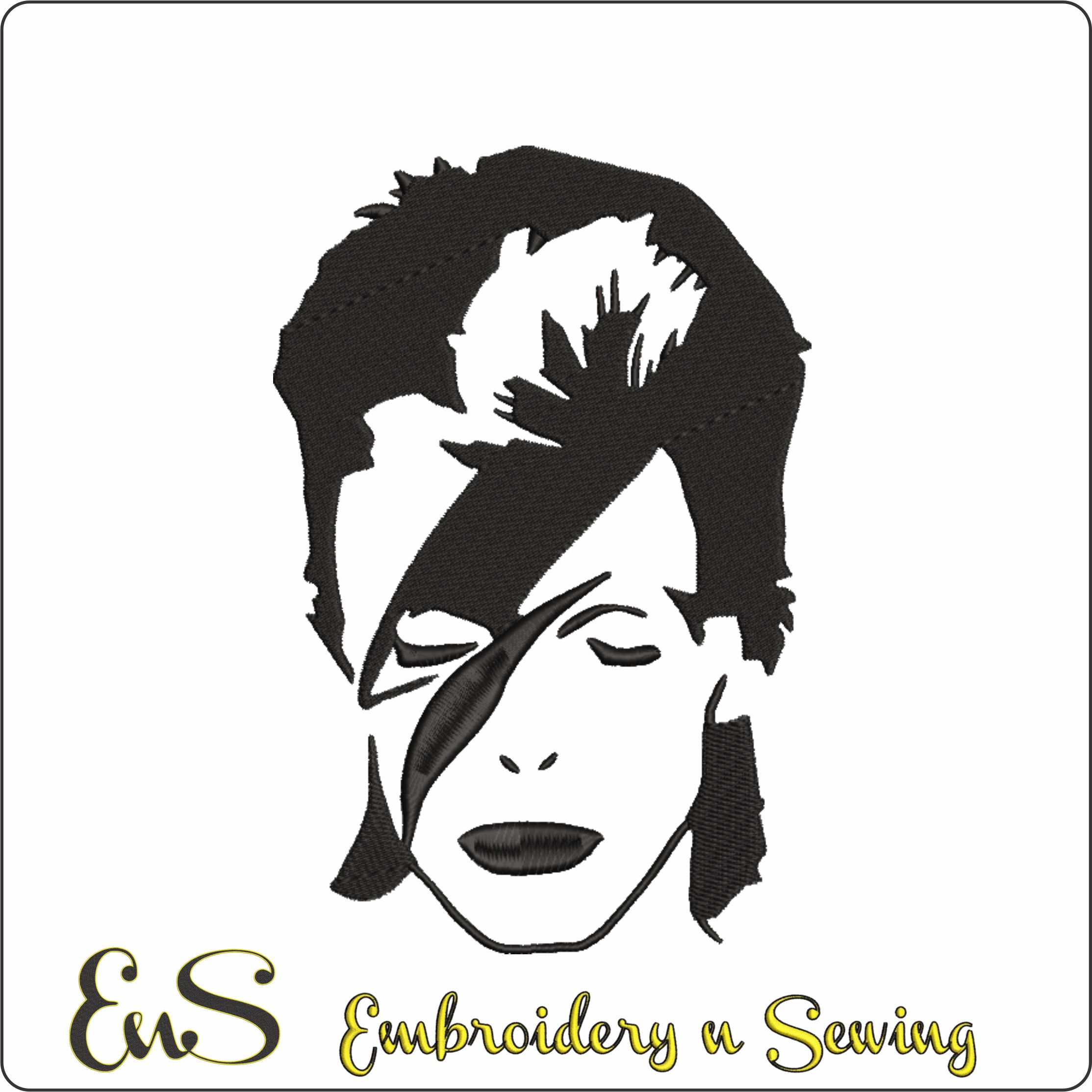 Ziggy Stardust David Bowie Shilouette