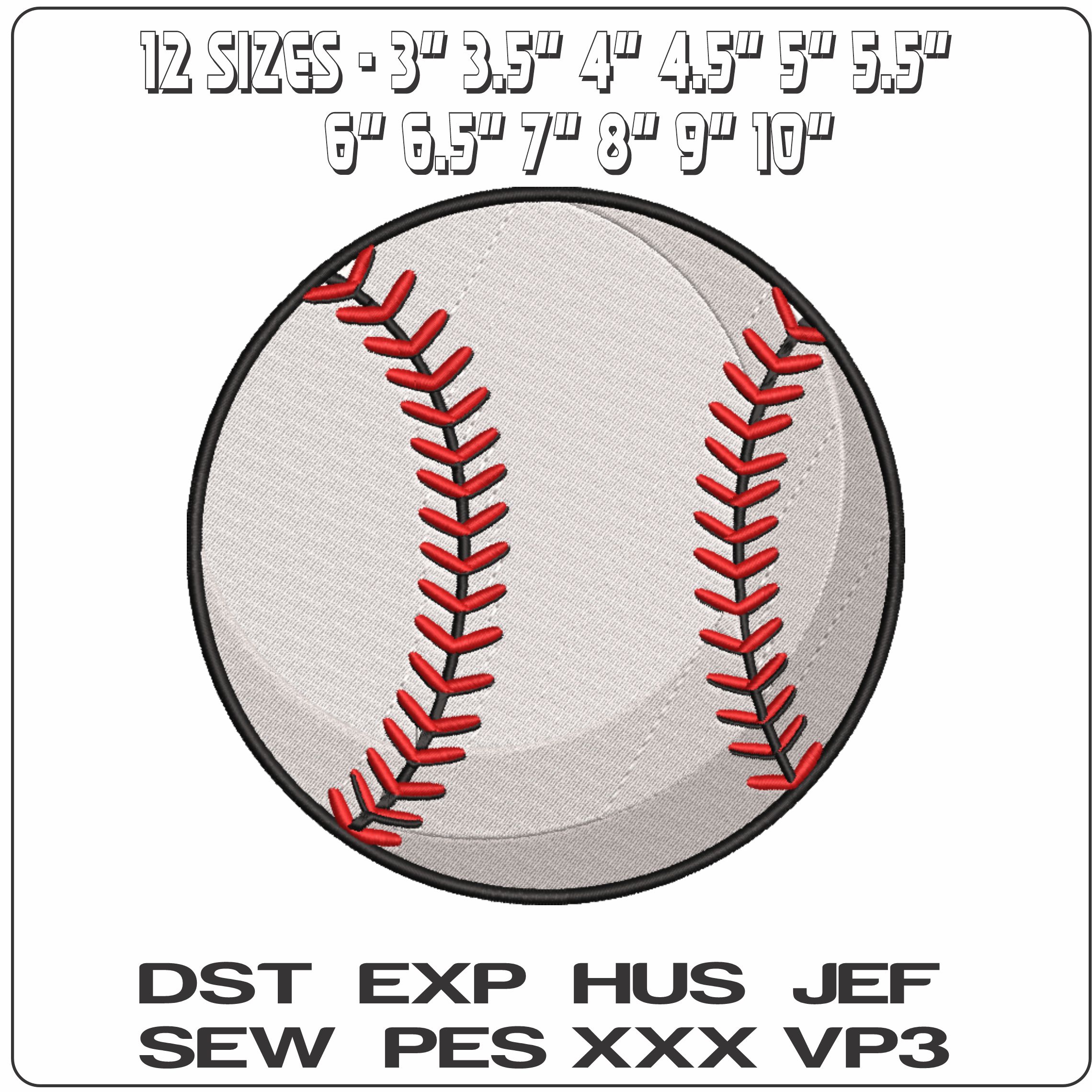 Baseball embroidery design - men's baseball embroidery machine pattern embroidery file - instant download
