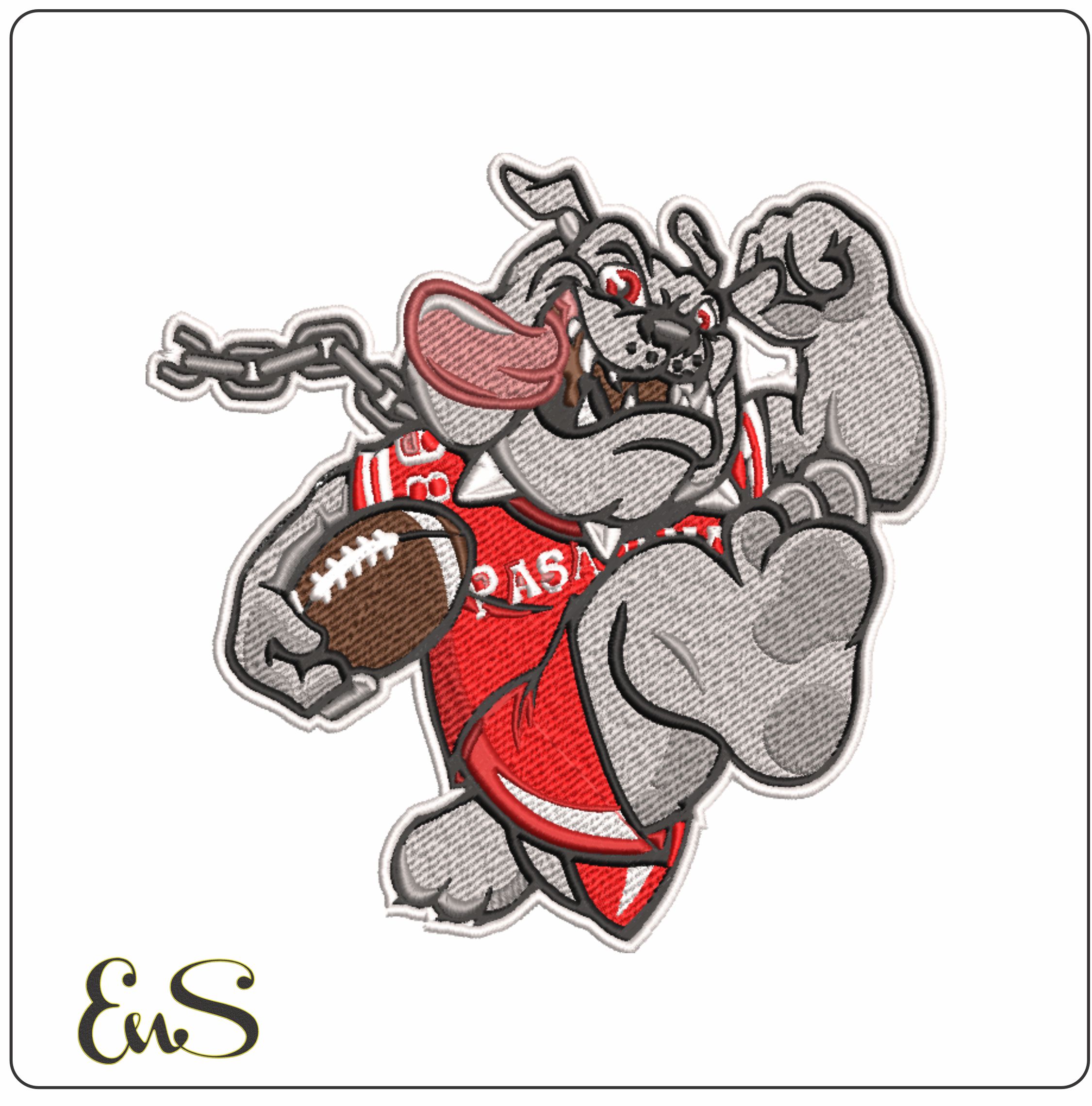 GA Bullie Run- embroidery Design - instant File download in a frame
