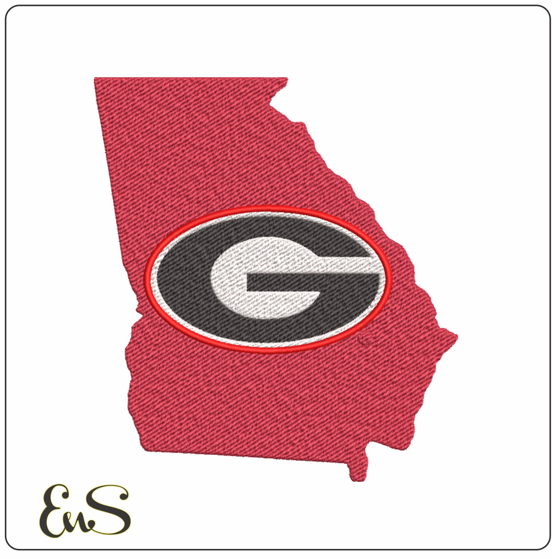 Georgia Georgia embroidery design - University of Georgia Logo
