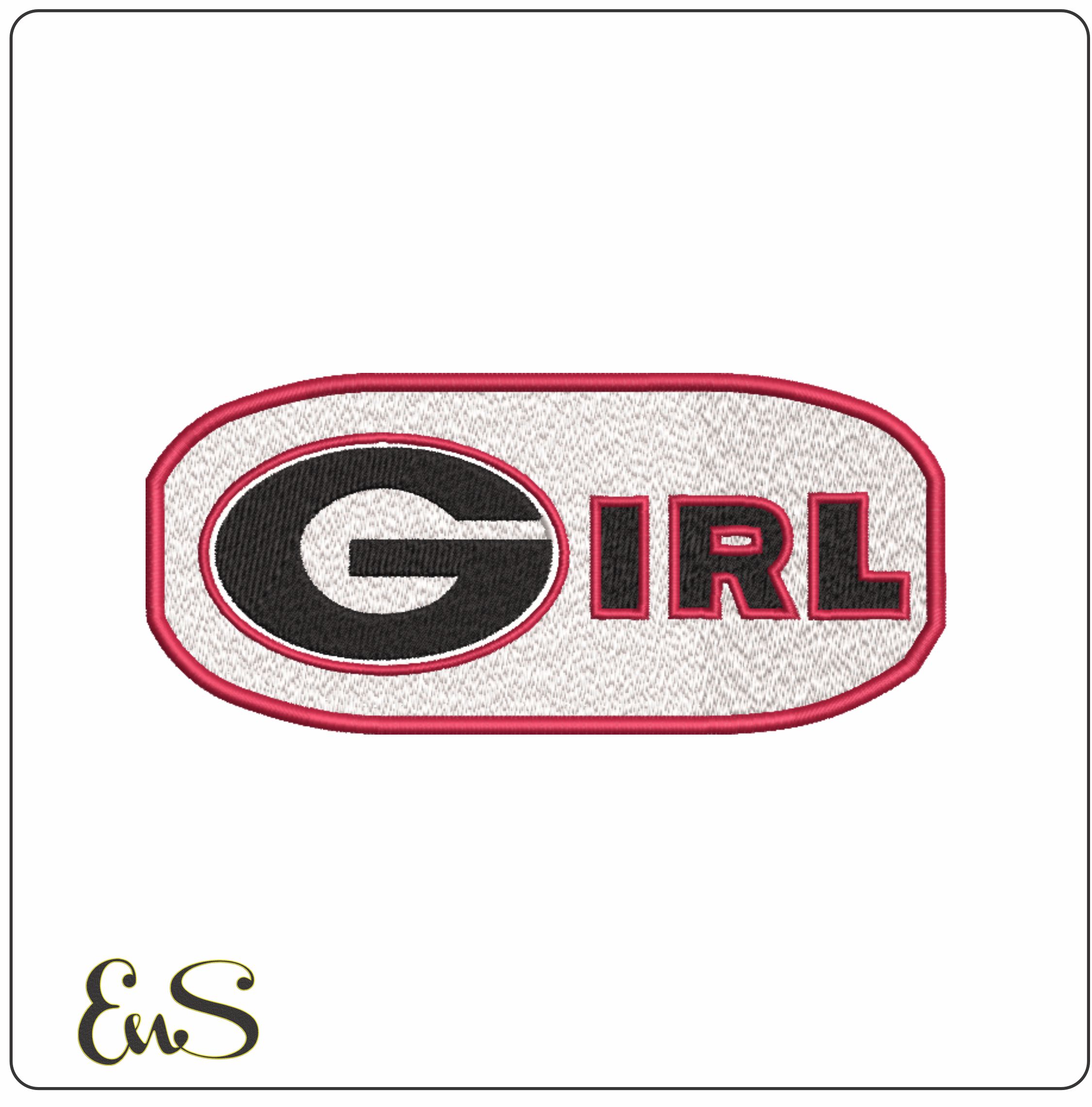 Georgia Girl embroidery design -Georgia Girl Embroidery Machine Pattern Logo