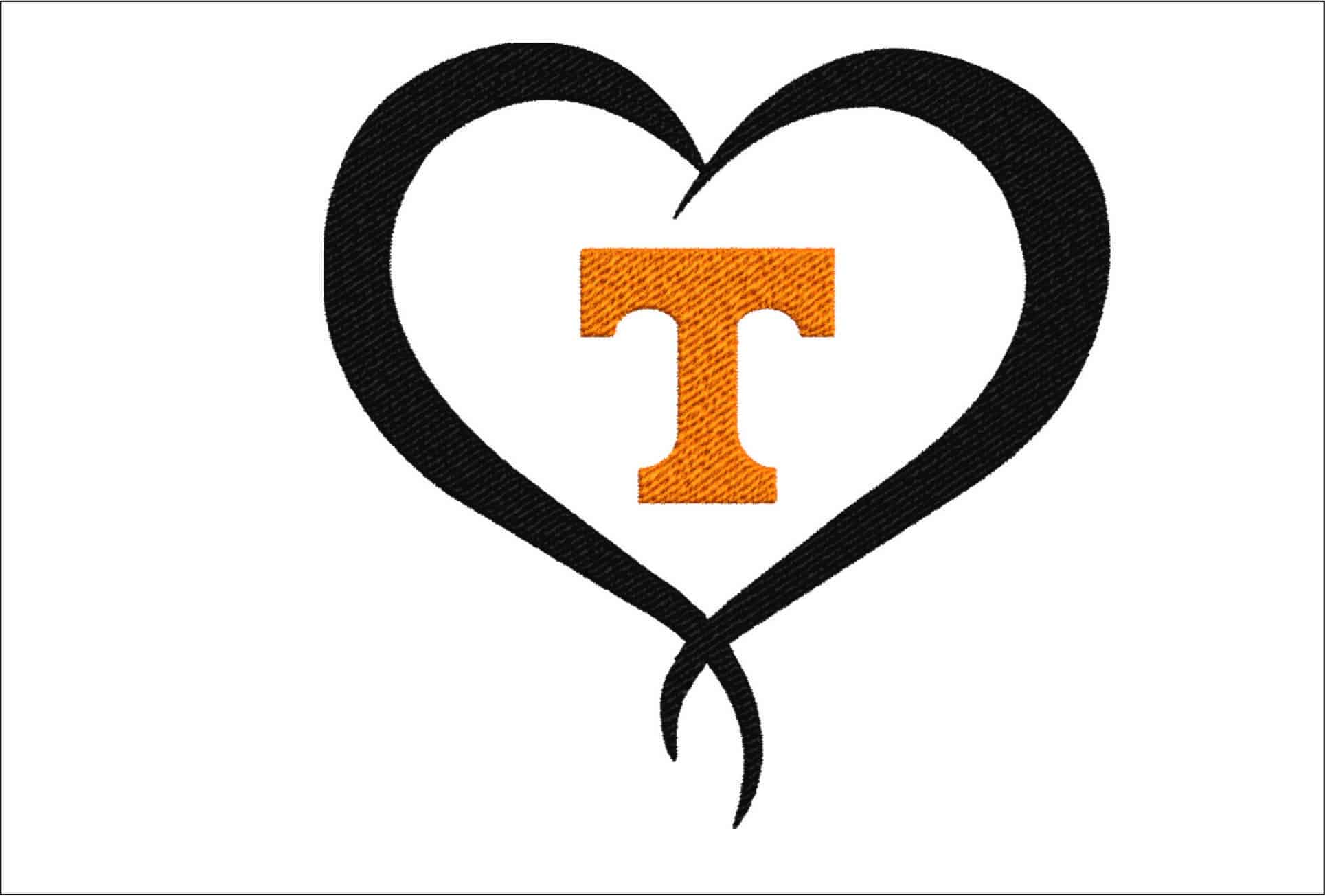 Twisted Heart Tennessee embroidery design - Twisted Heart Tennessee embroidery machine pattern embroidery file - instant download