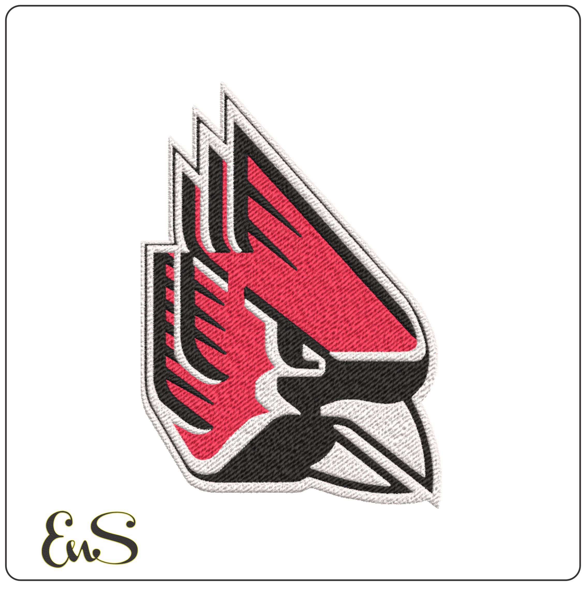 Bull State Cardinals embroidery design - Bull State Cardinals embroidery machine pattern embroidery file - instant download