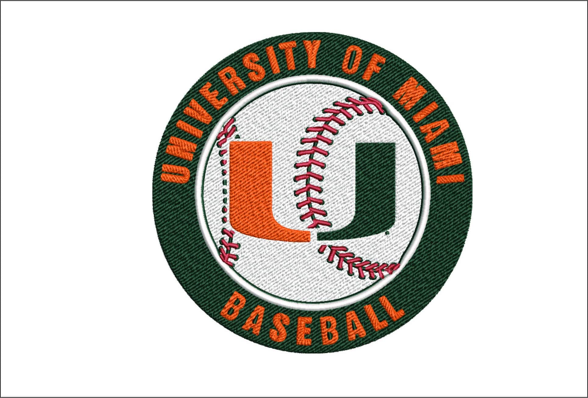 Miami Hurricane 3 embroidery design - Miami Hurricane 3 embroidery machine pattern embroidery file - instant download