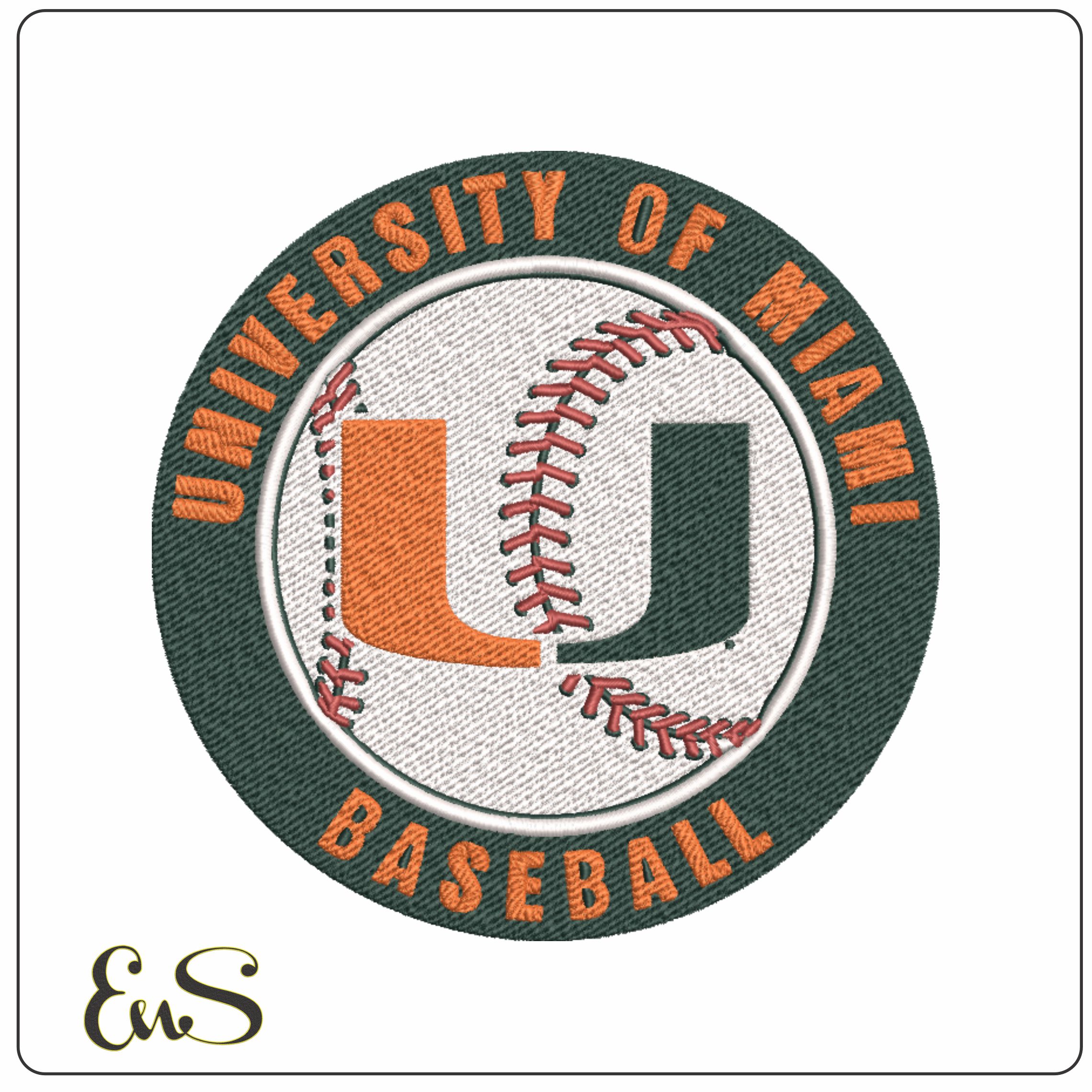 Miami Hurricane 3 embroidery design - Miami Hurricane 3 embroidery machine pattern embroidery file - instant download