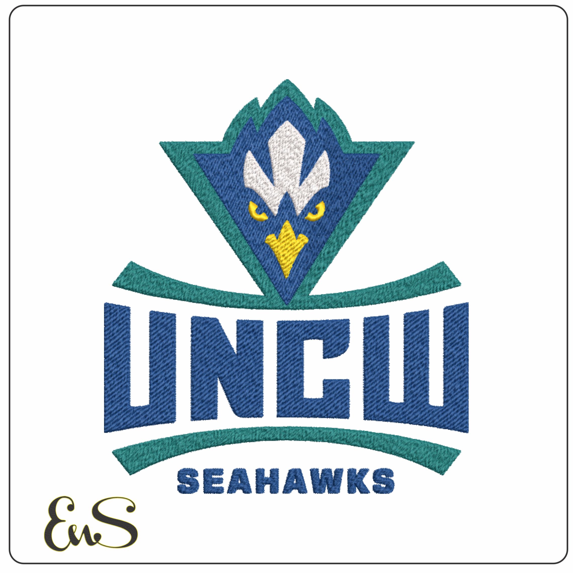 UNC Wilmington Seahawks embroidery design - UNC Wilmington Seahawks embroidery machine pattern embroidery file - instant download