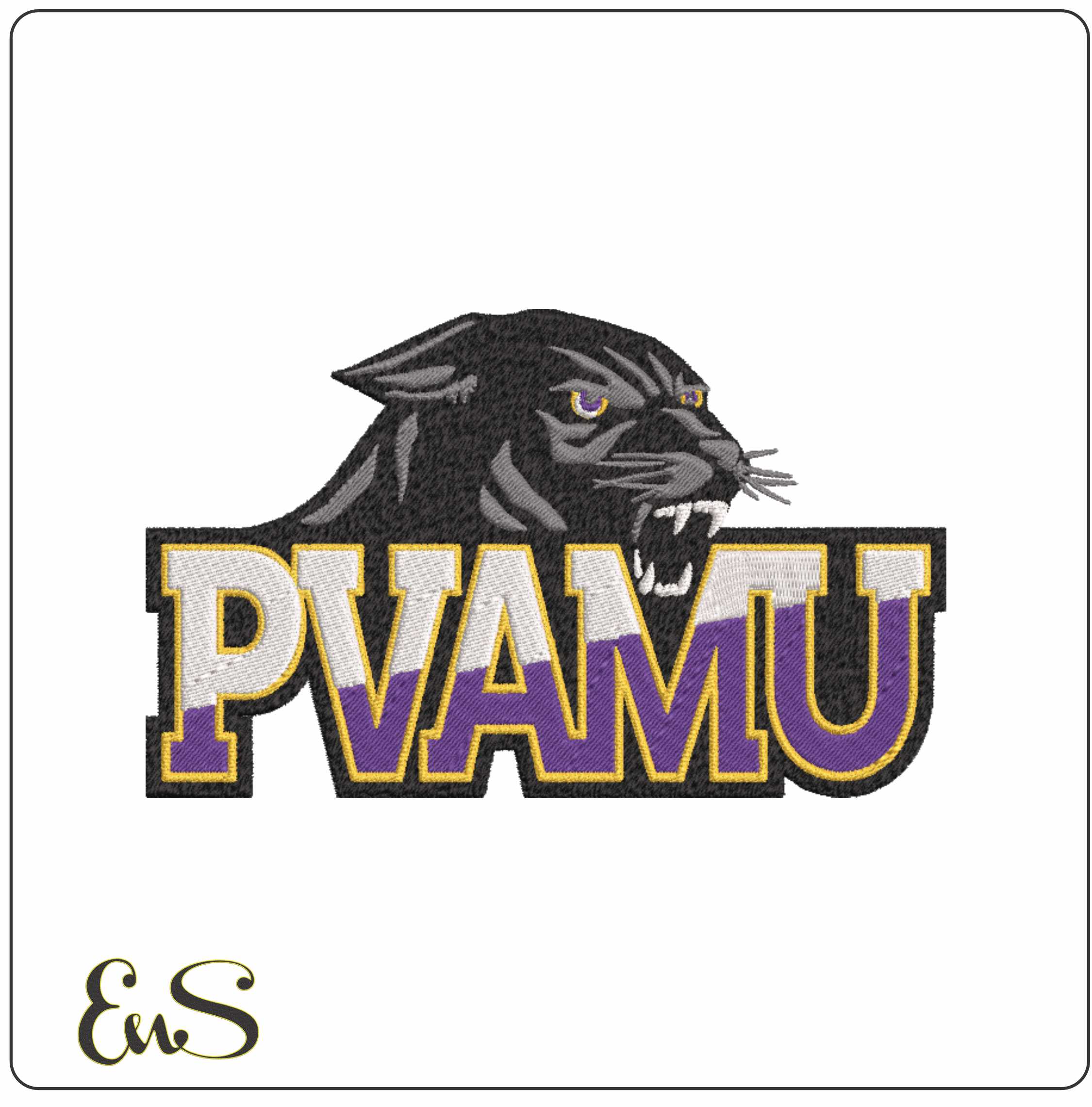 Prairie View AM Panthers embroidery design - Prairie View AM Panthers embroidery machine pattern embroidery file - instant download