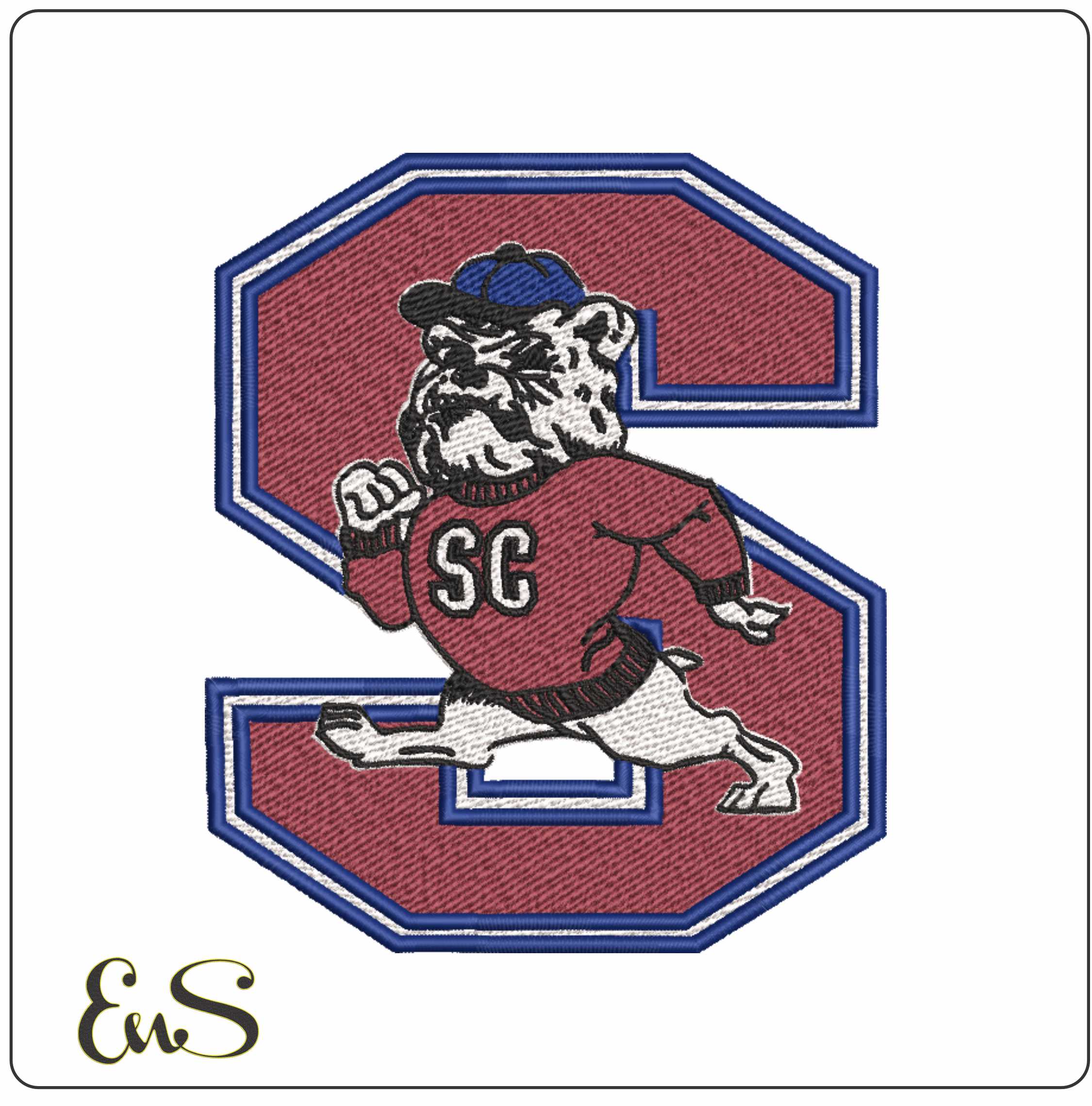 South Carolina State Bulldogs embroidery design - South Carolina State Bulldogs embroidery machine pattern embroidery file - instant download