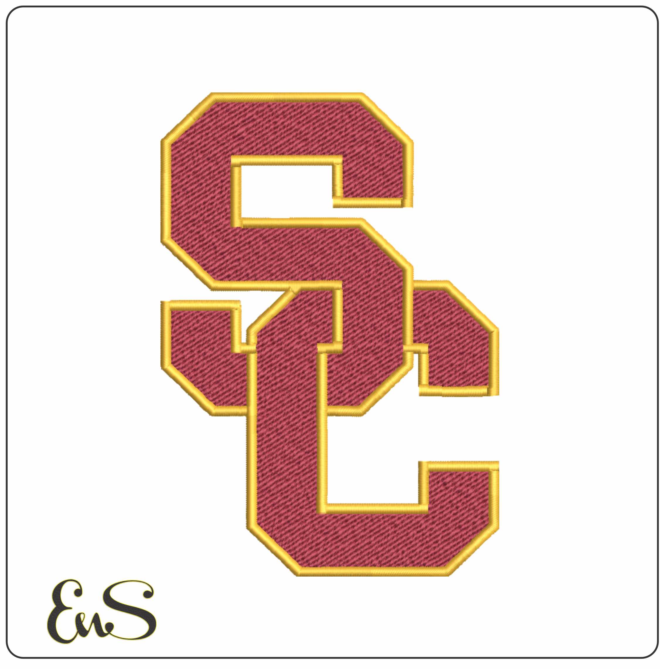 Southern California Trojans embroidery design - Southern California Trojans embroidery machine pattern embroidery file - instant download