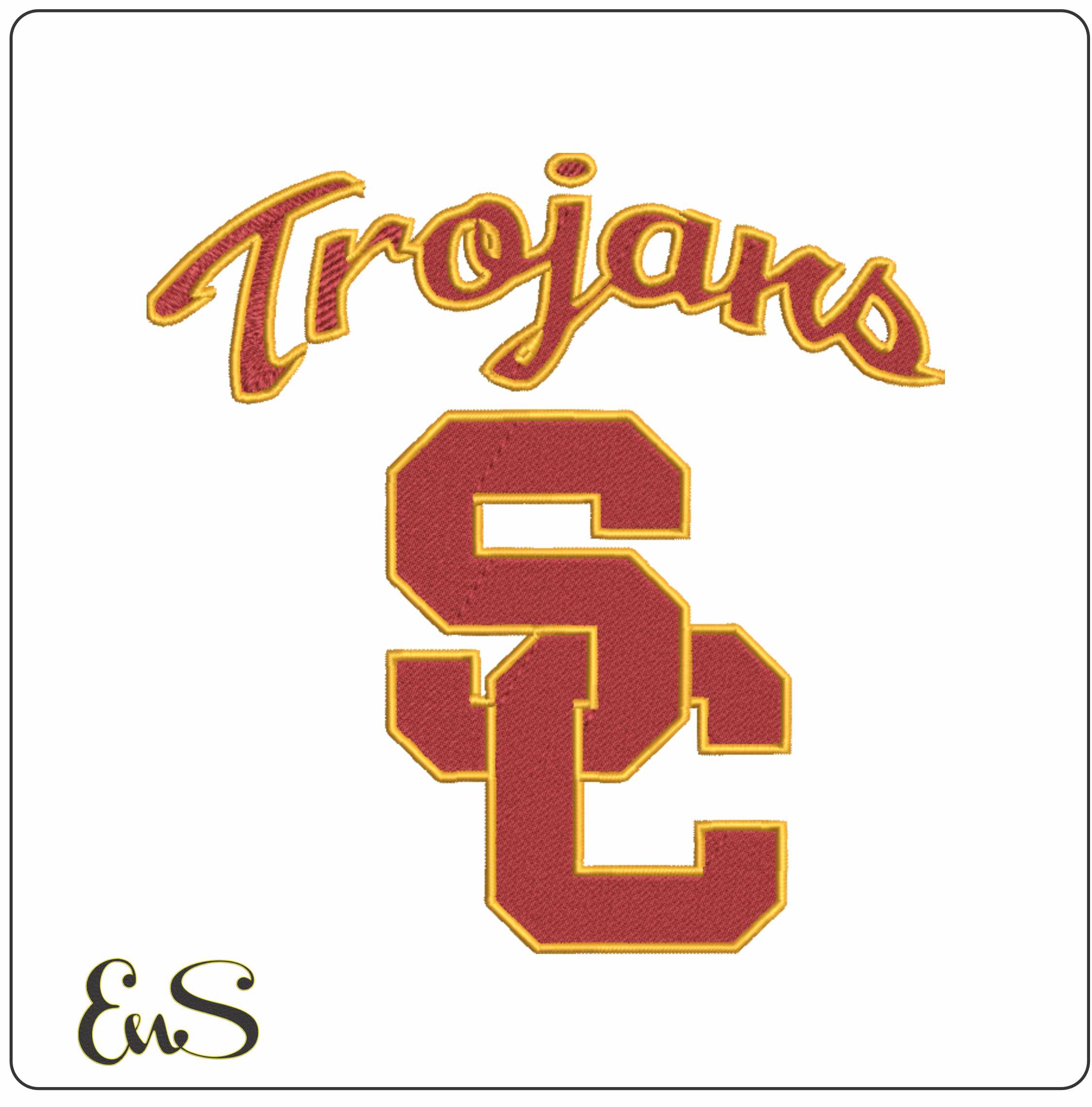 Southern California Trojans Logo embroidery design - Southern California Trojans Logo embroidery machine pattern embroidery file - instant download