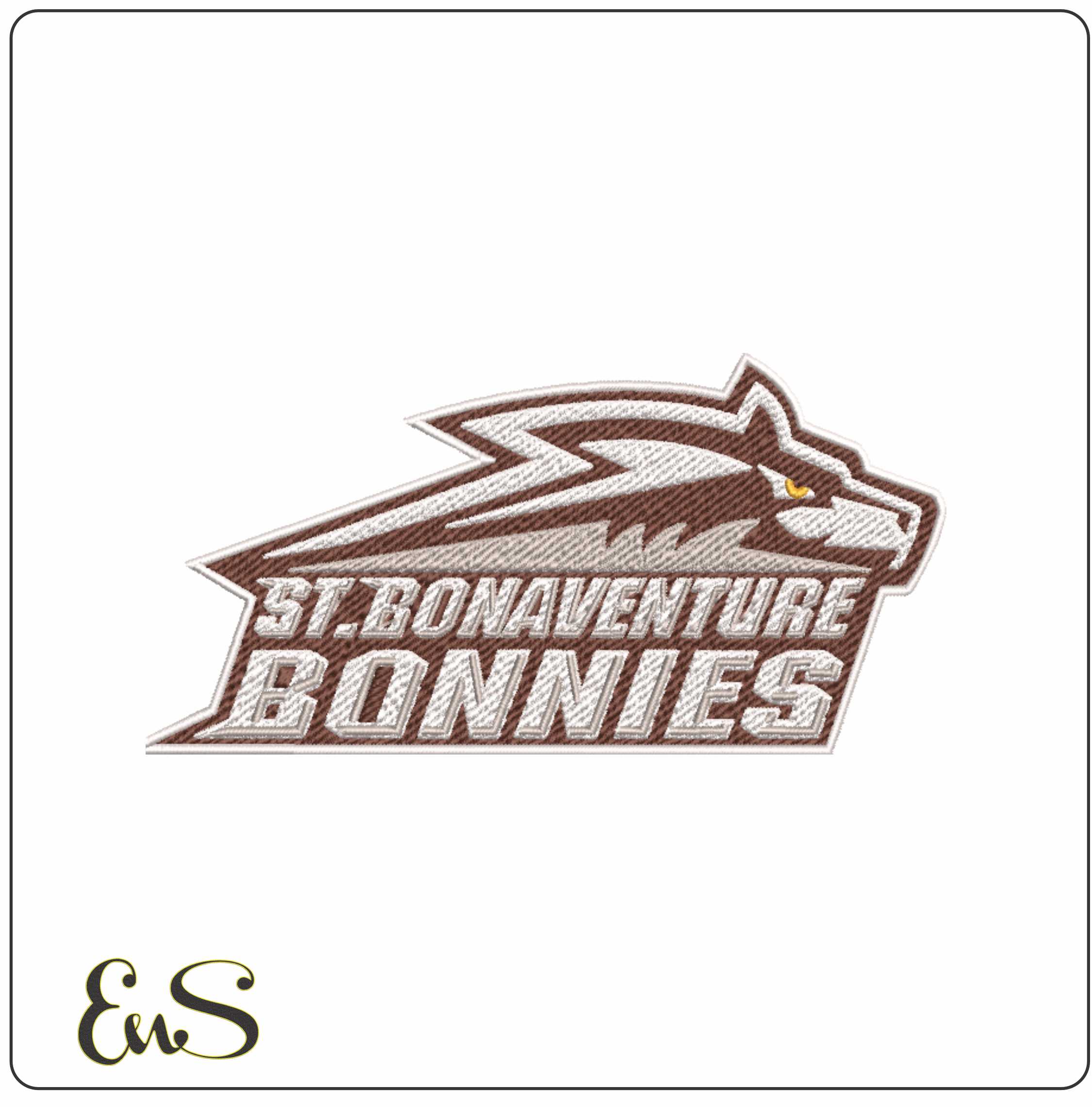 St-Bonaventure Bonnies Logo embroidery design - St-Bonaventure Bonnies Logo embroidery machine pattern embroidery file - instant download