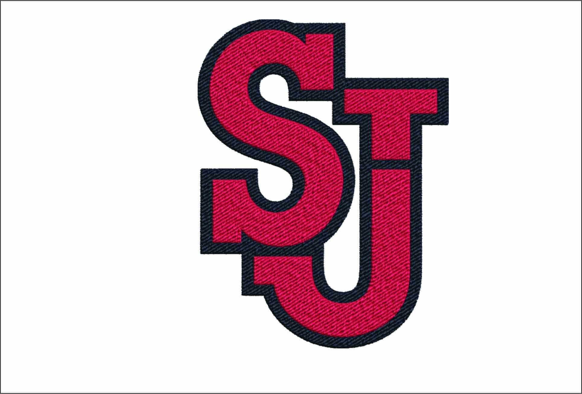 St-John Red Storm Logo embroidery design - St-John Red Storm Logo embroidery machine pattern embroidery file - instant download