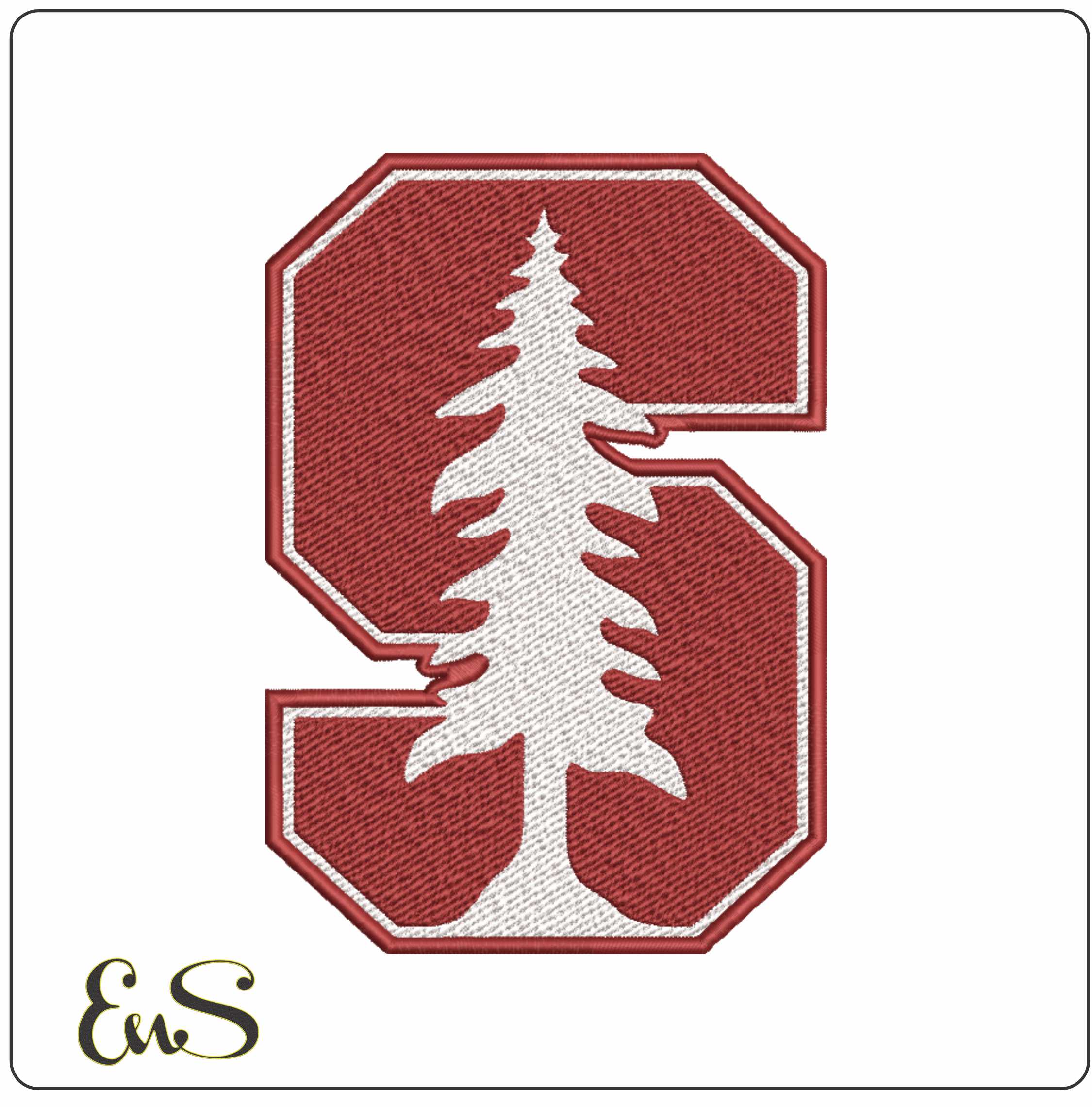 Stanford Cardinal Logo embroidery design -Stanford Cardinal Logo embroidery machine pattern embroidery file - instant download