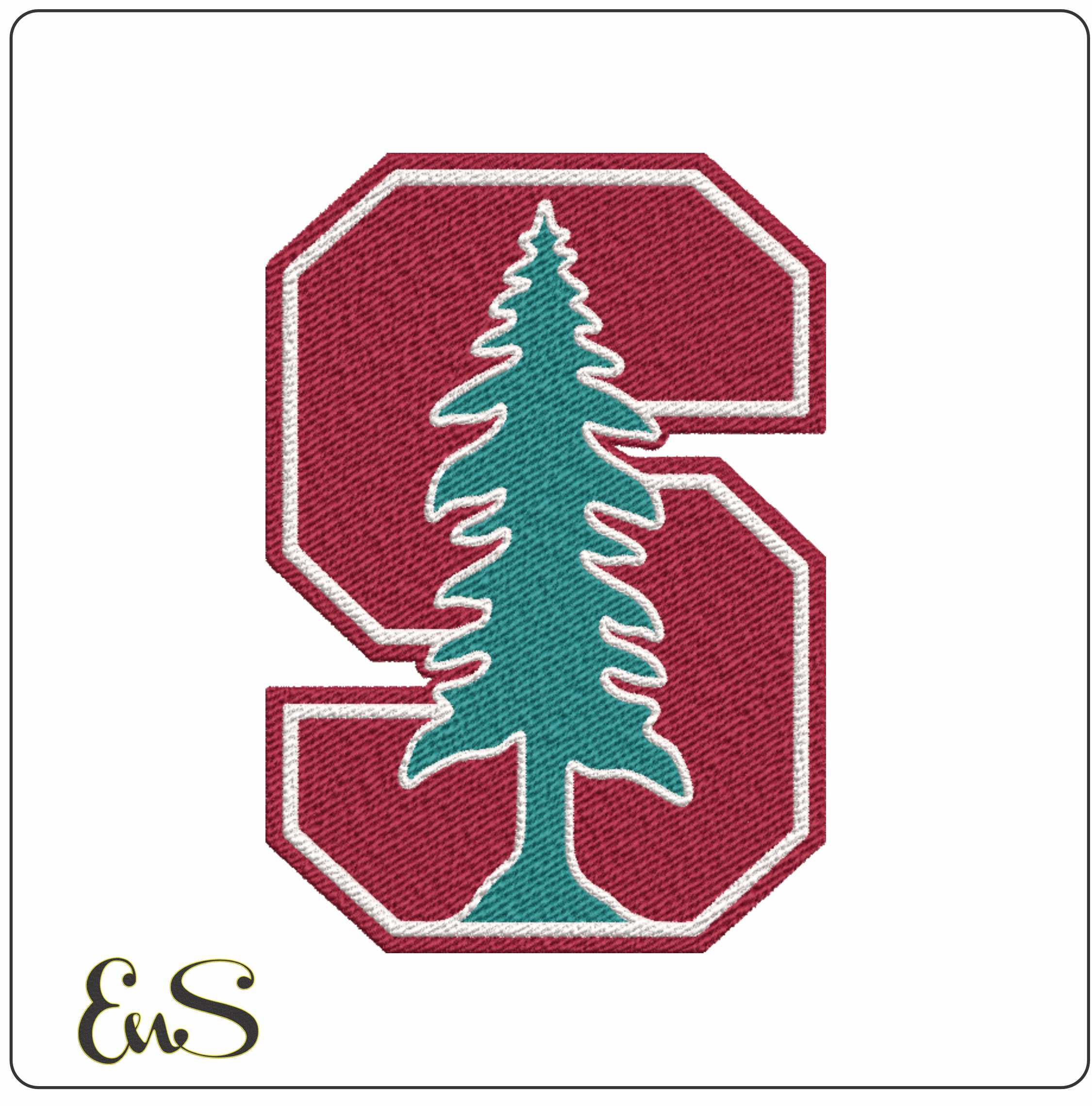 Stanford Cardinal Logo 2 embroidery design -Stanford Cardinal Logo 2 embroidery machine pattern embroidery file - instant download
