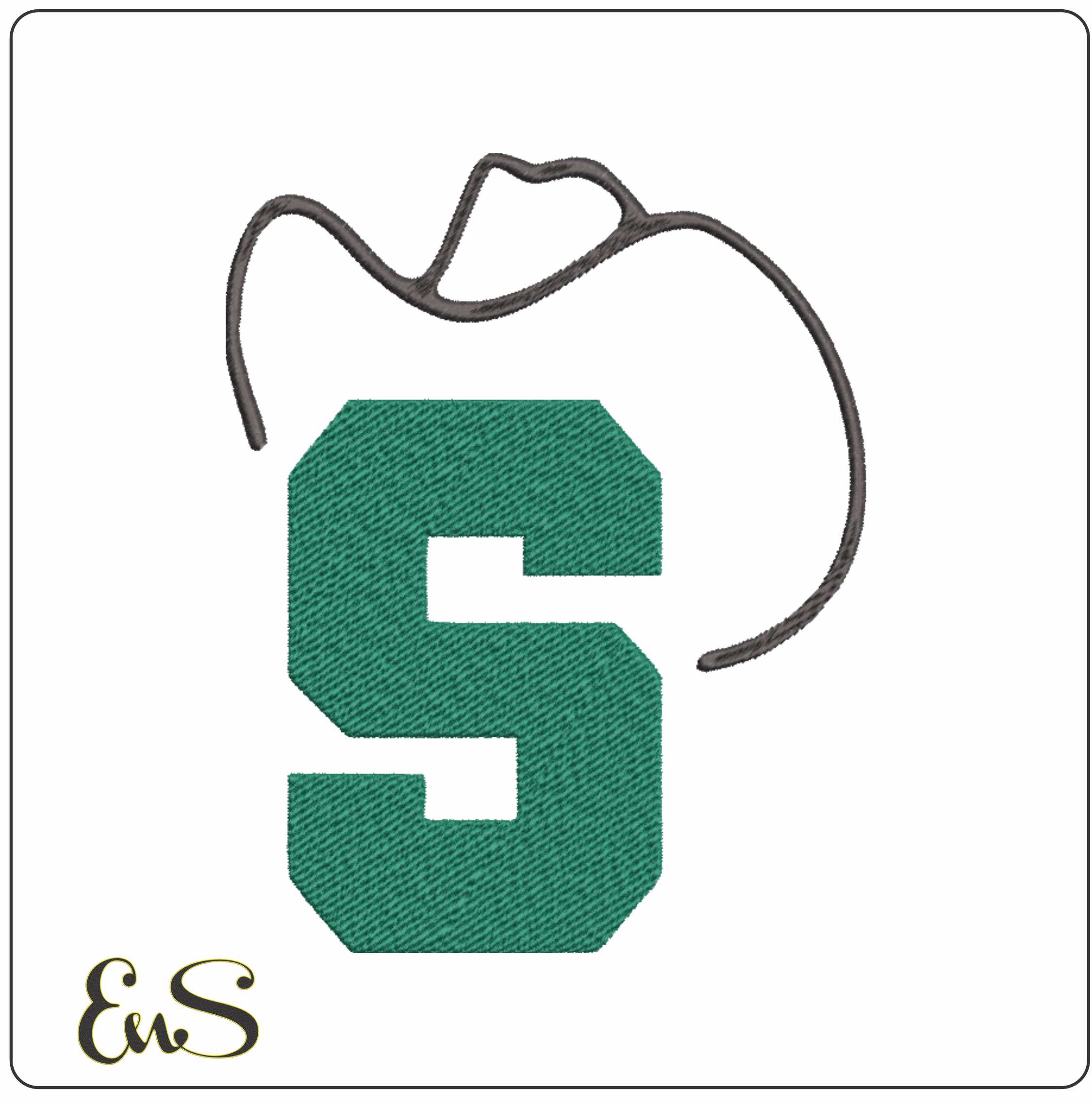 Stetson Hatters Logo 1978 embroidery design -Stetson Hatters Logo 1978 embroidery machine pattern embroidery file - instant download