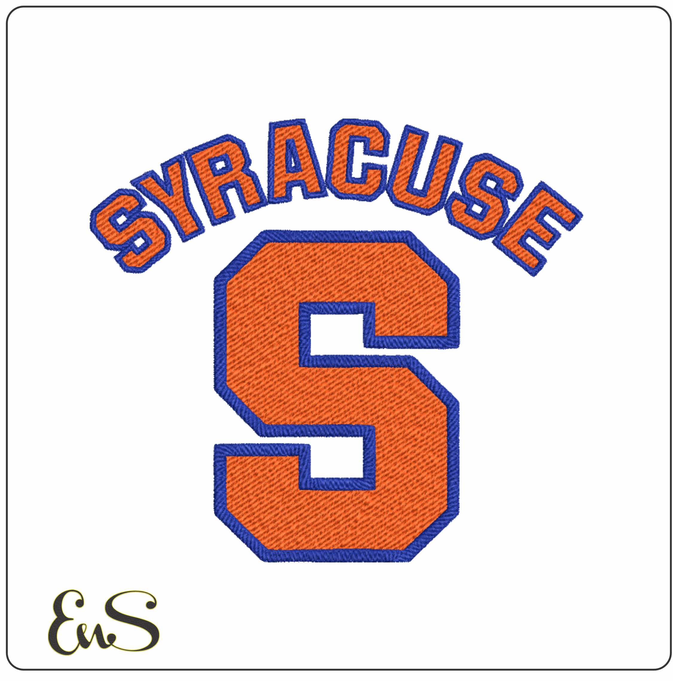 Syracuse Orange Logo 2006  embroidery design -Syracuse Orange Logo 2006 embroidery machine pattern embroidery file - instant download