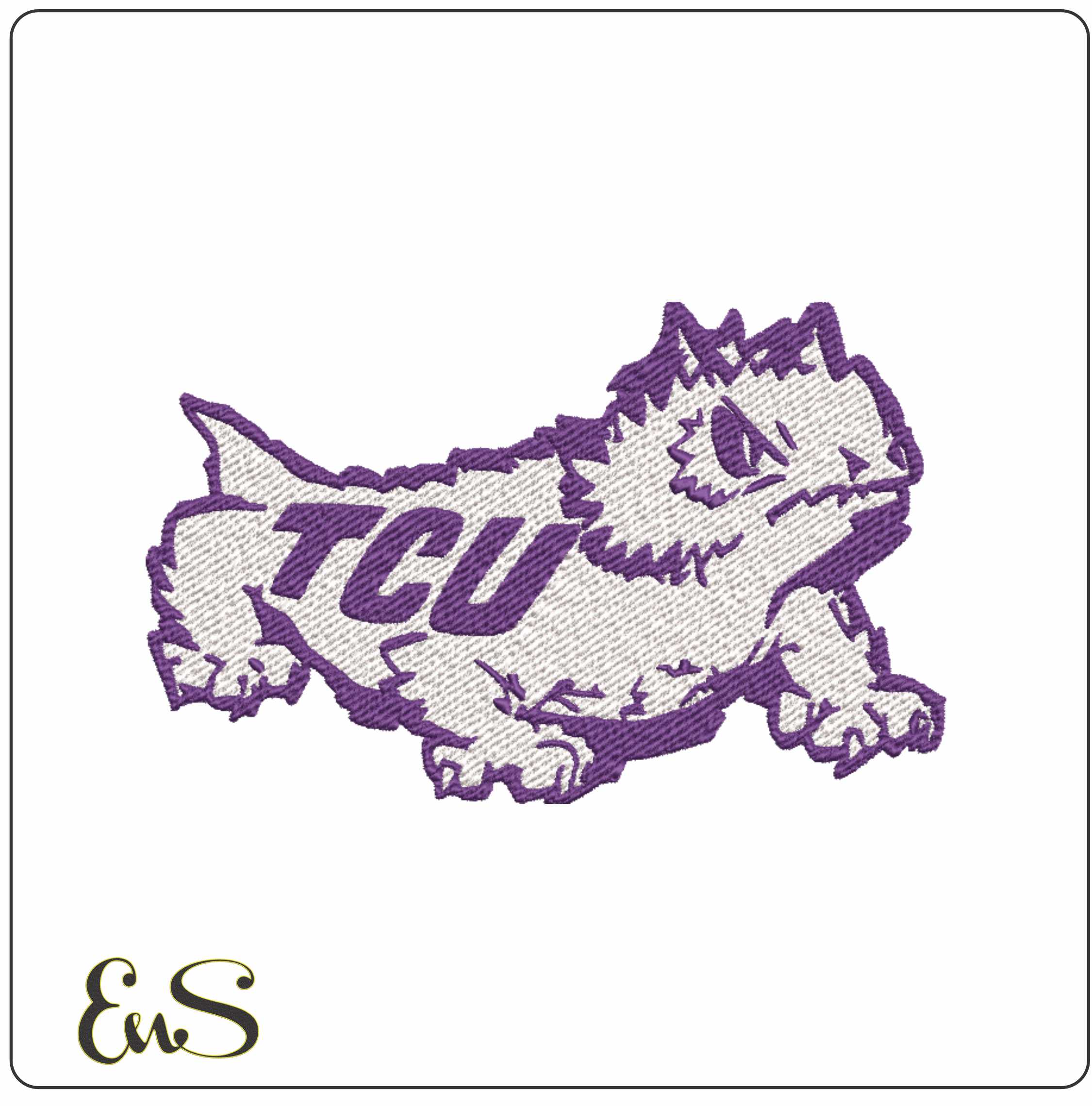 TCU 1965 Logo   embroidery design -TCU 1965 Logo embroidery machine pattern embroidery file - instant download
