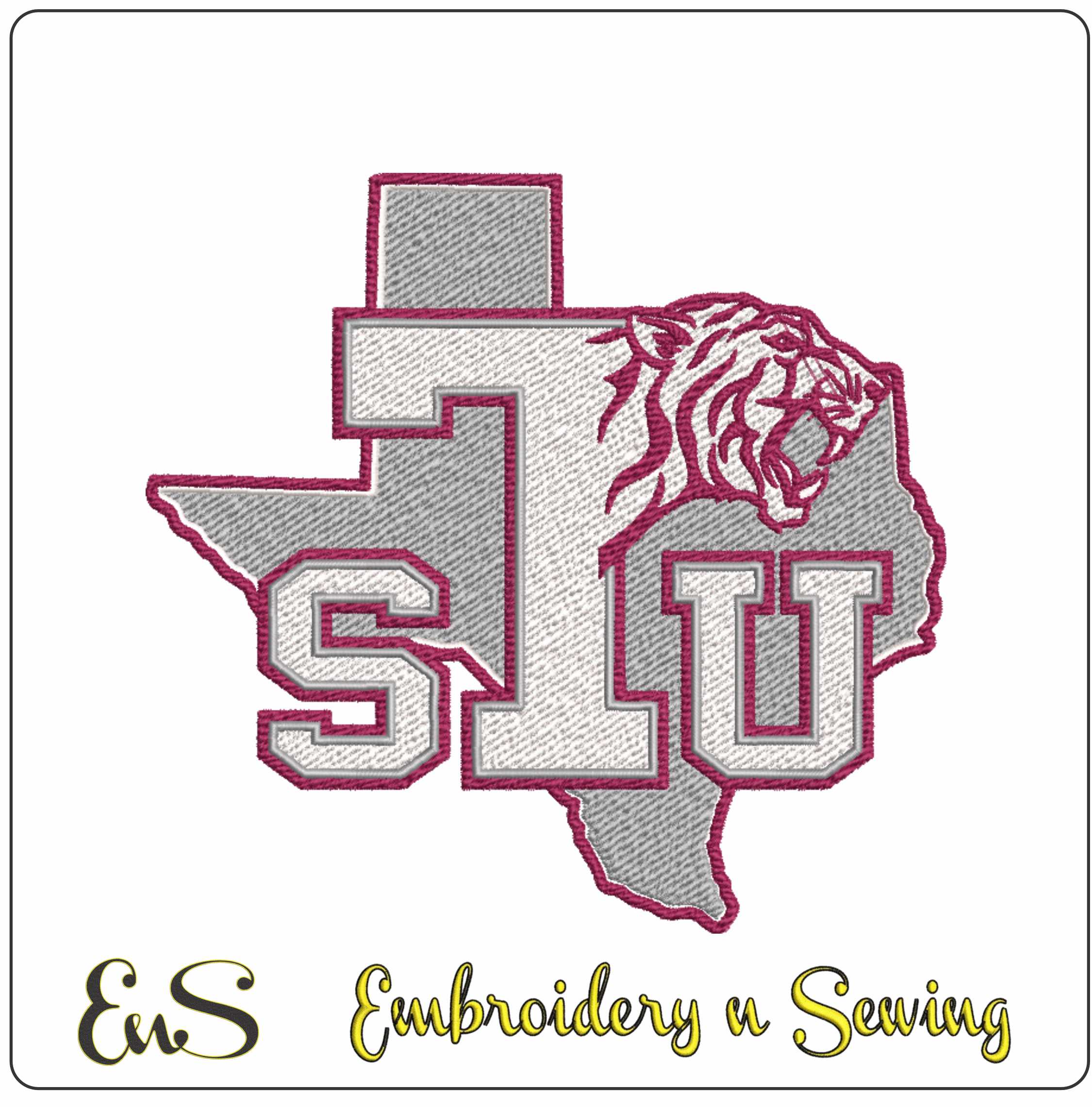 Texas Southern Tigers logo embroidery design -Texas Southern Tigers logo embroidery machine pattern embroidery file - instant download