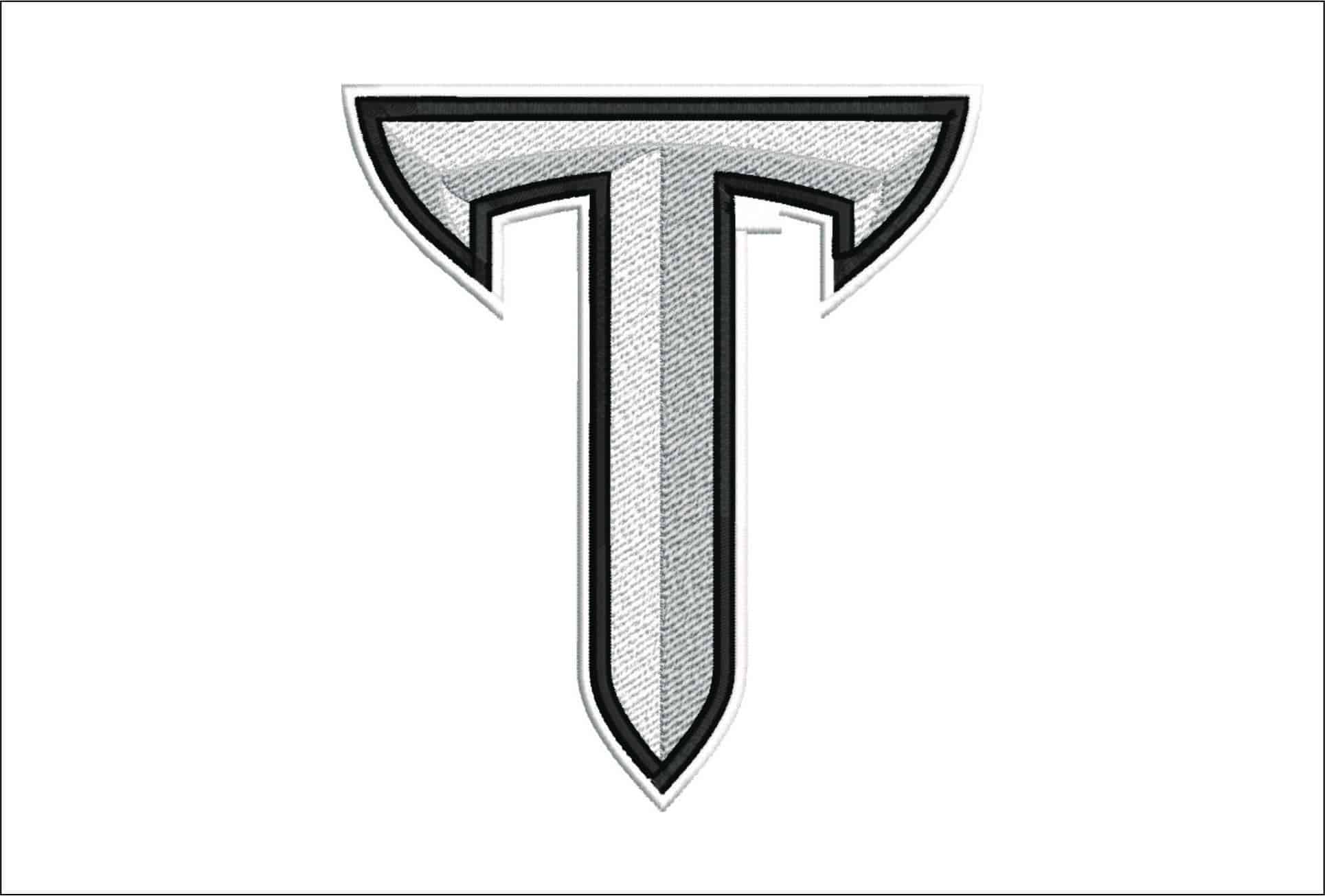 Troy Trojans Logo embroidery design -Troy Trojans Logo  embroidery machine pattern embroidery file - instant download