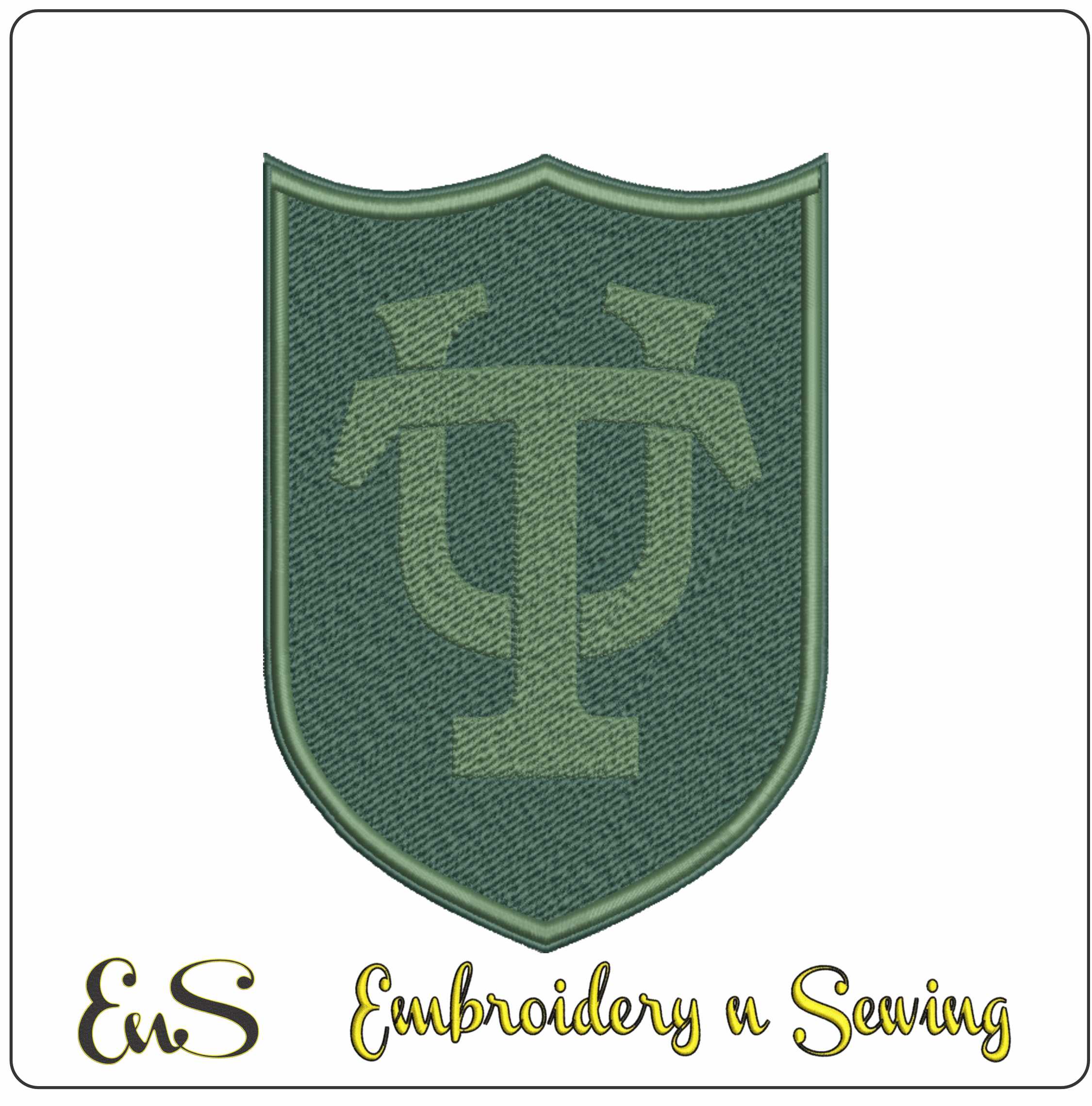 Tulane University Symbol embroidery design -Tulane University Symbol embroidery machine pattern embroidery file - instant download