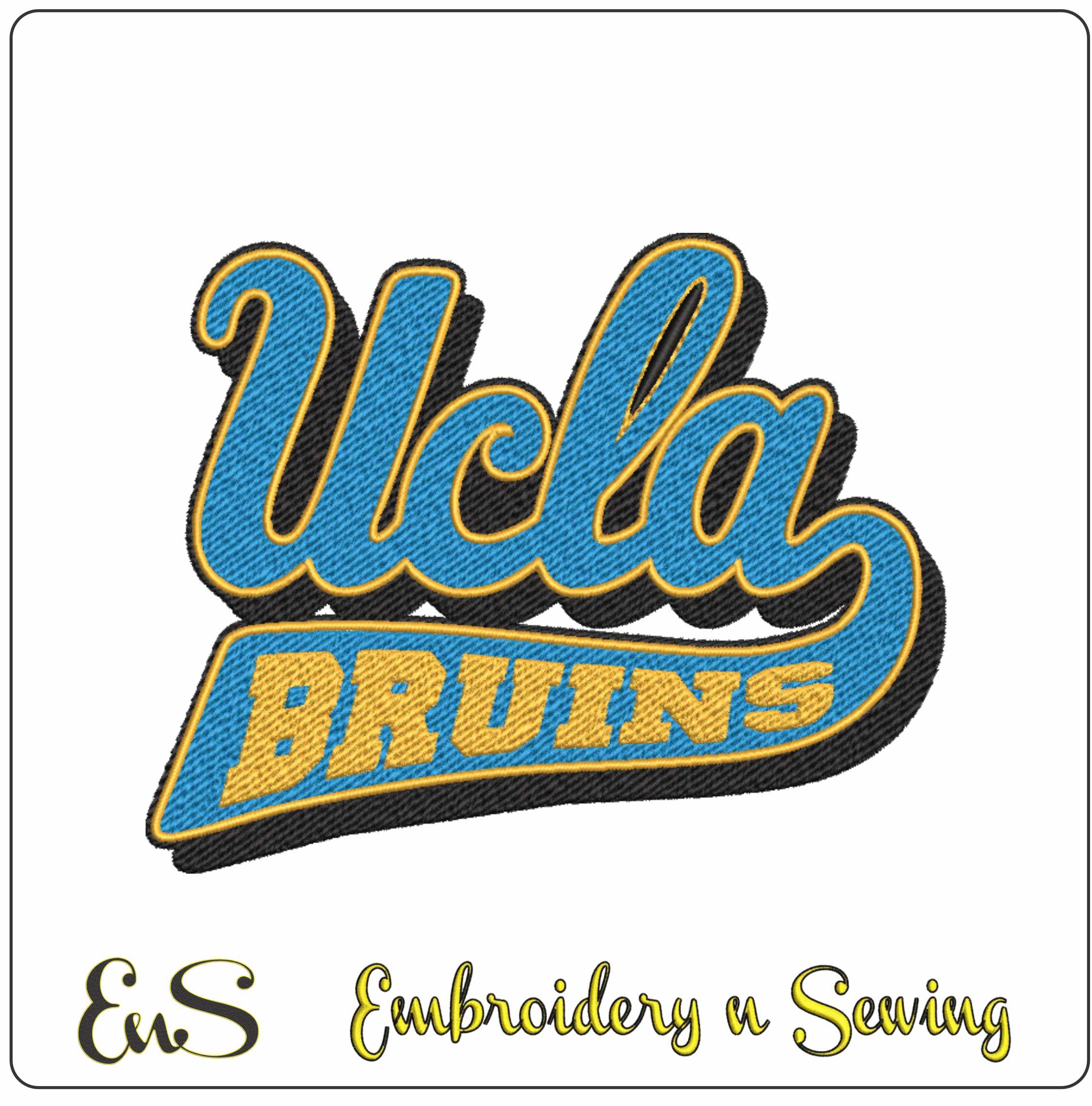 UCLA Bruins logo embroidery design -UCLA Bruins logo embroidery machine pattern embroidery file - instant download