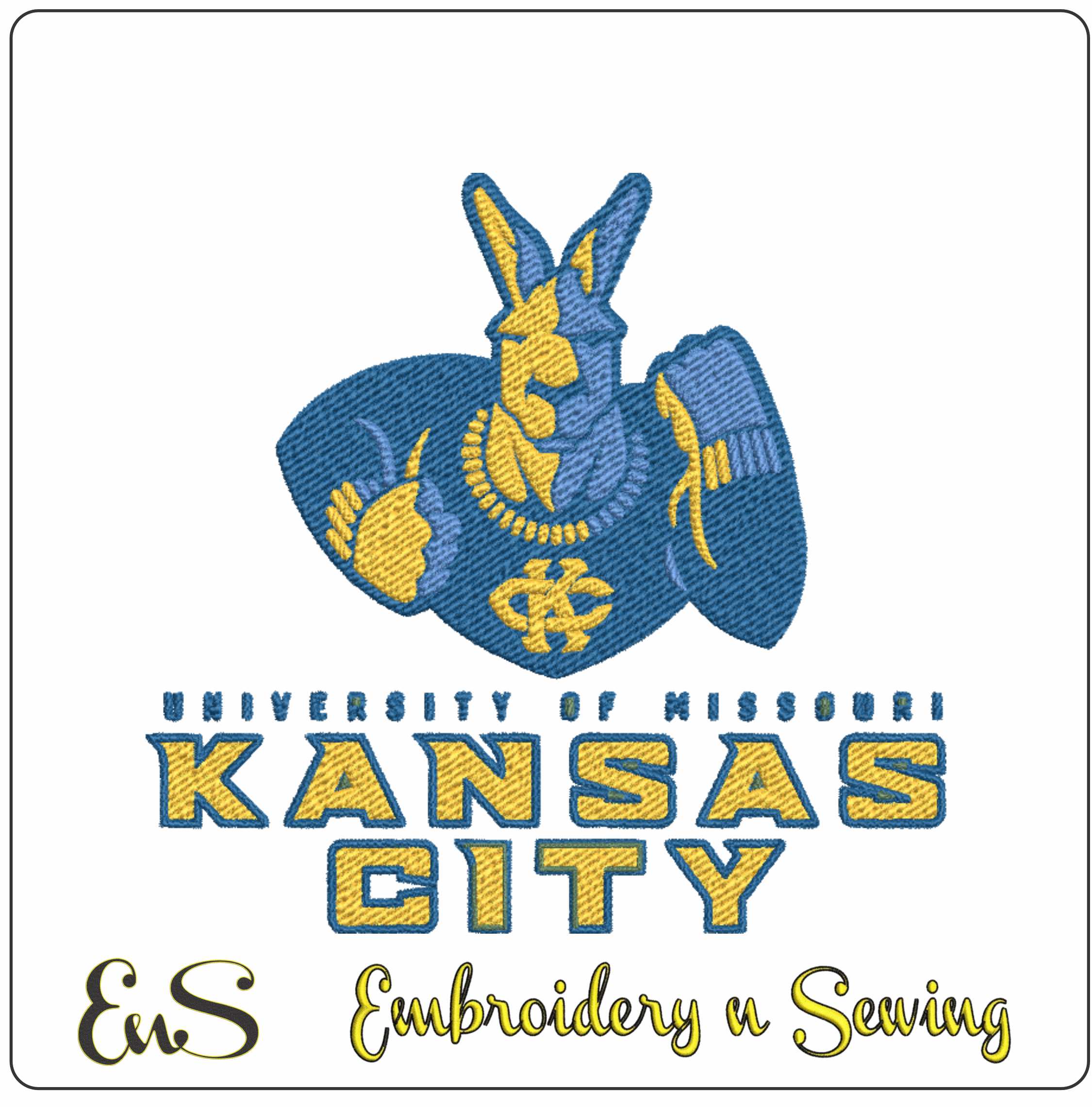 UMKC Kangaroos logo embroidery design -UMKC Kangaroos logo embroidery machine pattern embroidery file - instant download
