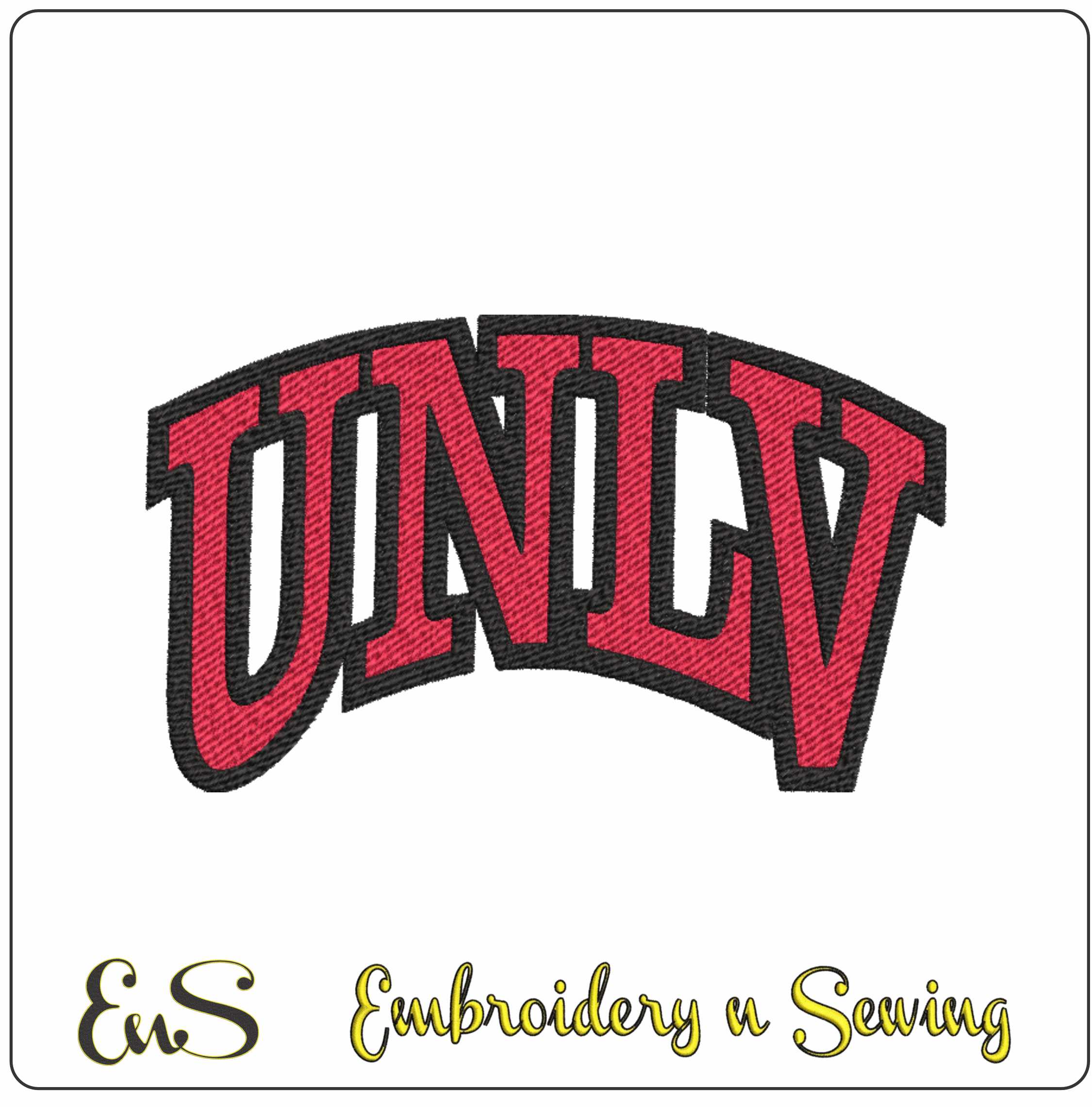 UNLV logo embroidery design -UNLV logo embroidery machine pattern embroidery file - instant download