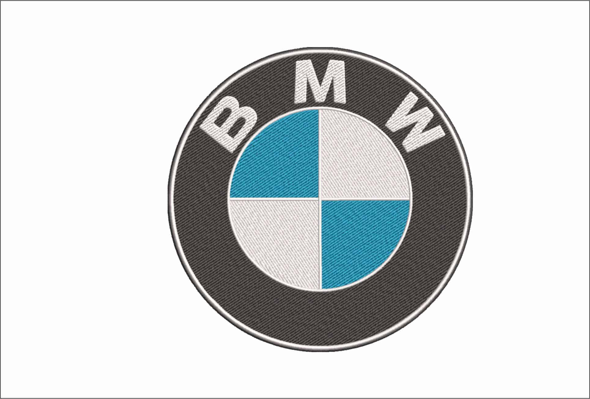 BMW Large Car Logo 60 to 97 embroidery design - BMW Large Logo 60 to 97 machine pattern Car Auto Company embroidery file instant download in a frame