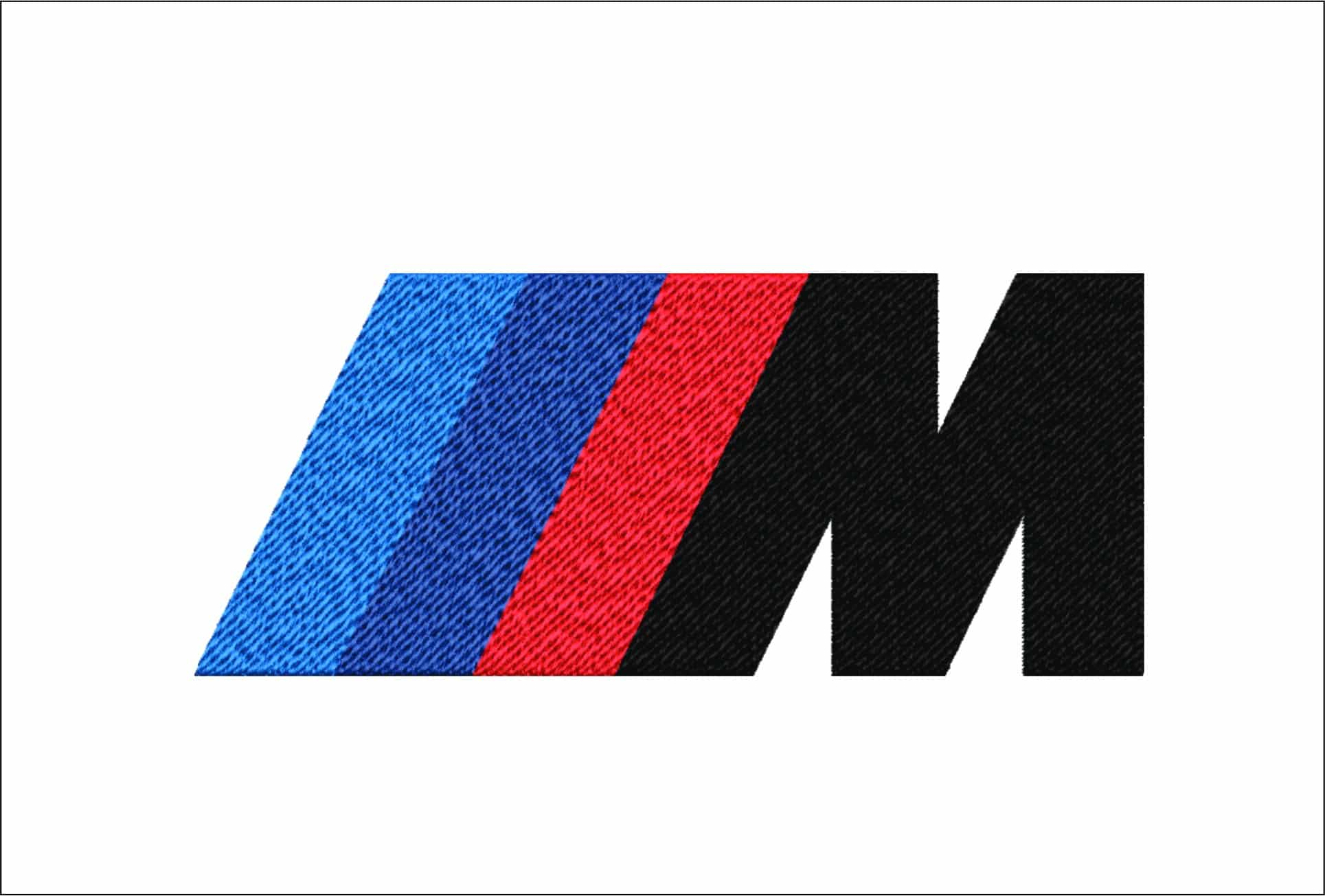 BMW M Sport Black Small Car Logo embroidery design - BMW M Sport Black Small Car Logo machine pattern Car Auto Company embroidery file instant download in a frame