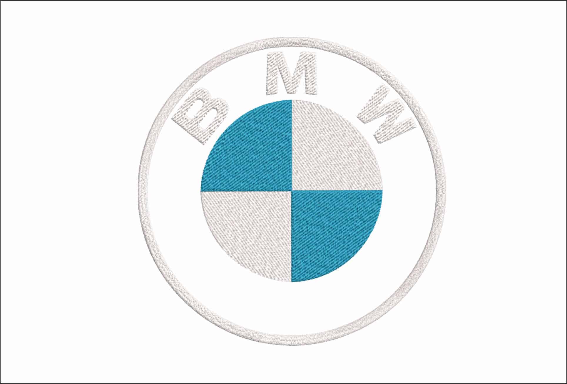 BMW Present Large Car Logo embroidery design - BMW Present Large machine pattern Car Auto Company embroidery file instant download in a frame