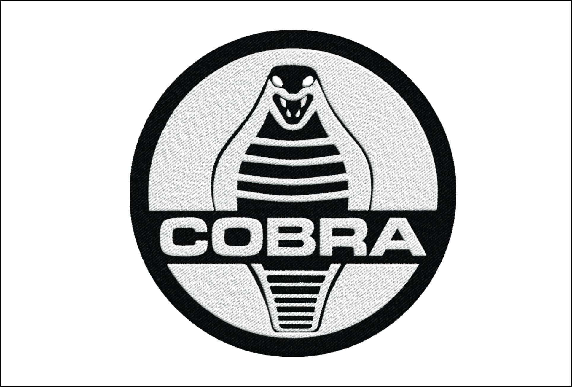 Cobra Logo embroidery design -Cobra Logo machine pattern Car Auto Company embroidery file instant download in a frame