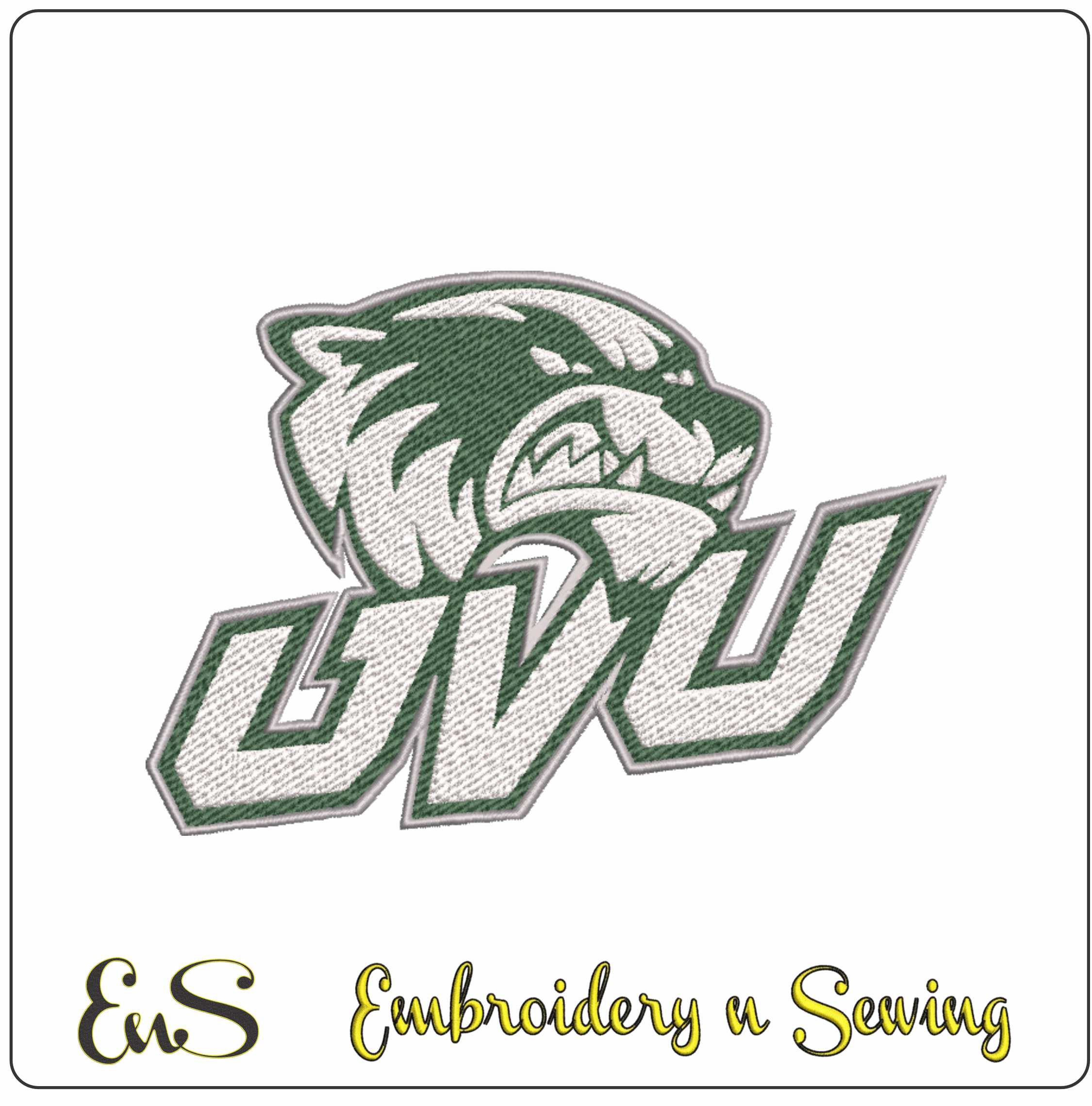 Utah Valley Wolverines logo embroidery design - Utah Valley University -UCCU Center Stadium logo embroidery machine pattern embroidery file - instant download