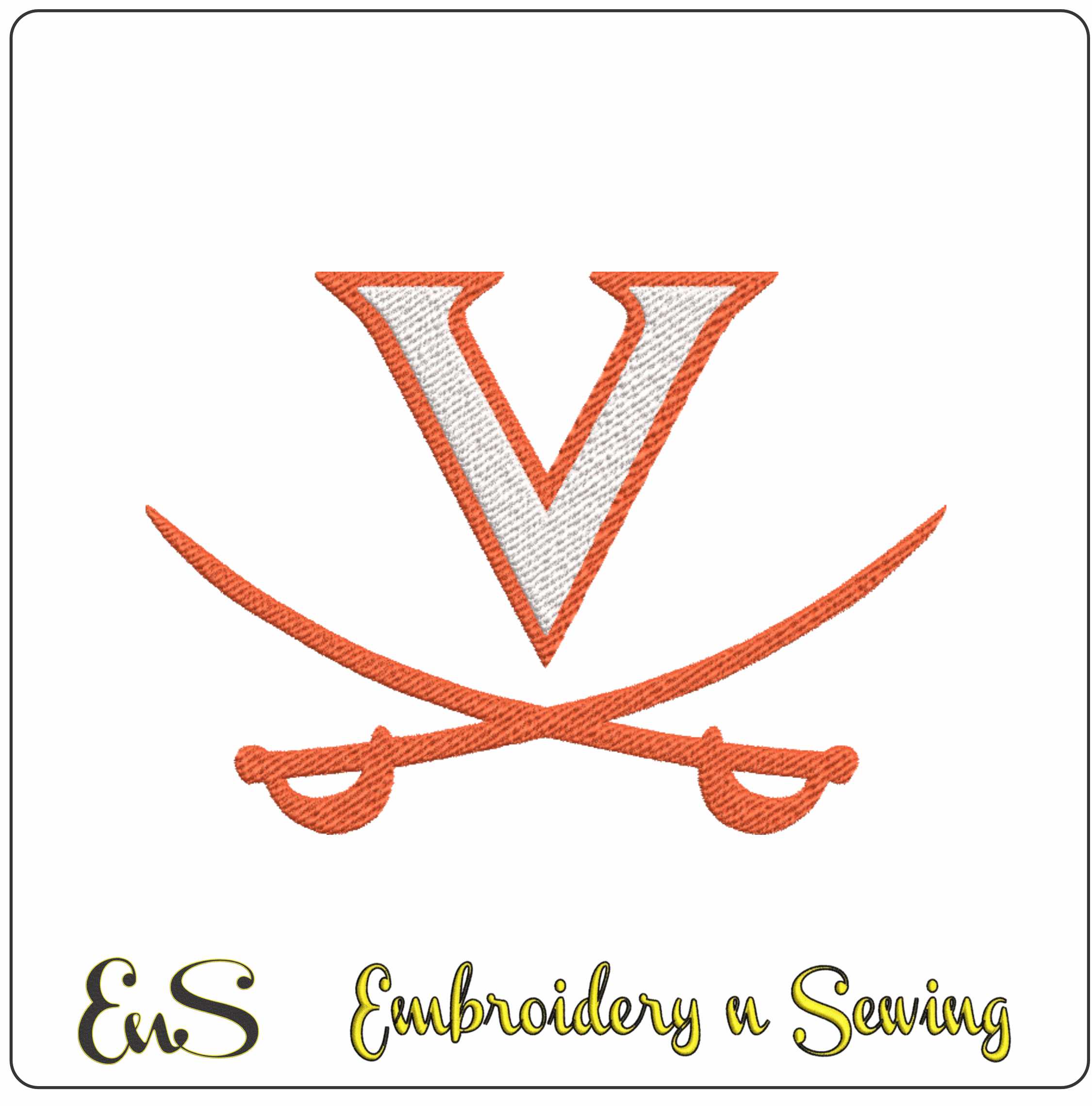 Virginia Cavaliers logo 1994 embroidery design - Scott Stadium- Logo  embroidery machine pattern embroidery file - instant download