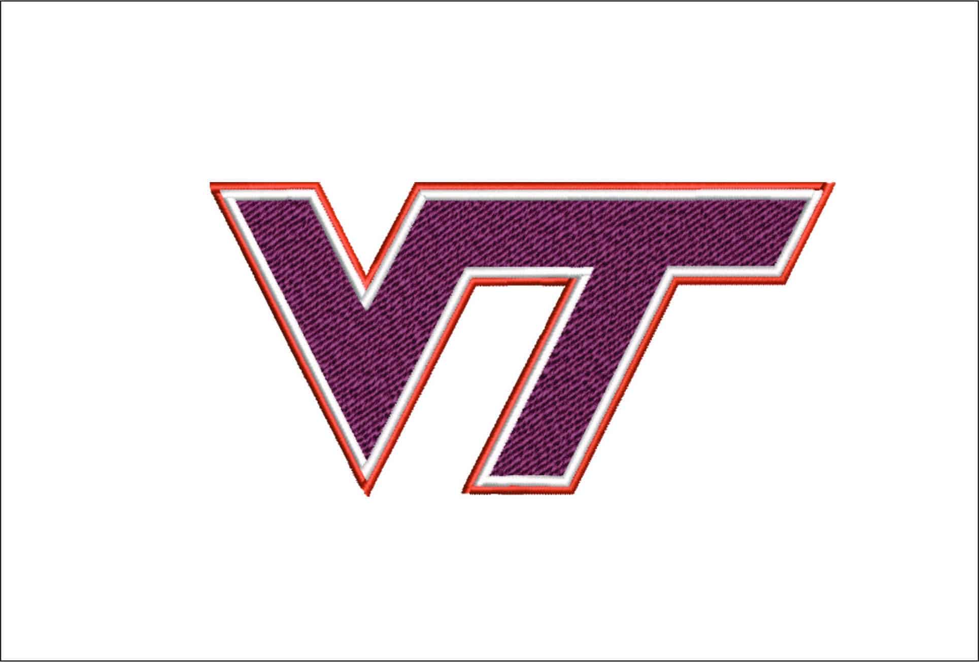 Virginia Tech Hokies logo embroidery design - Lane Stadium Worsham Field- Logo  embroidery machine pattern embroidery file - instant download