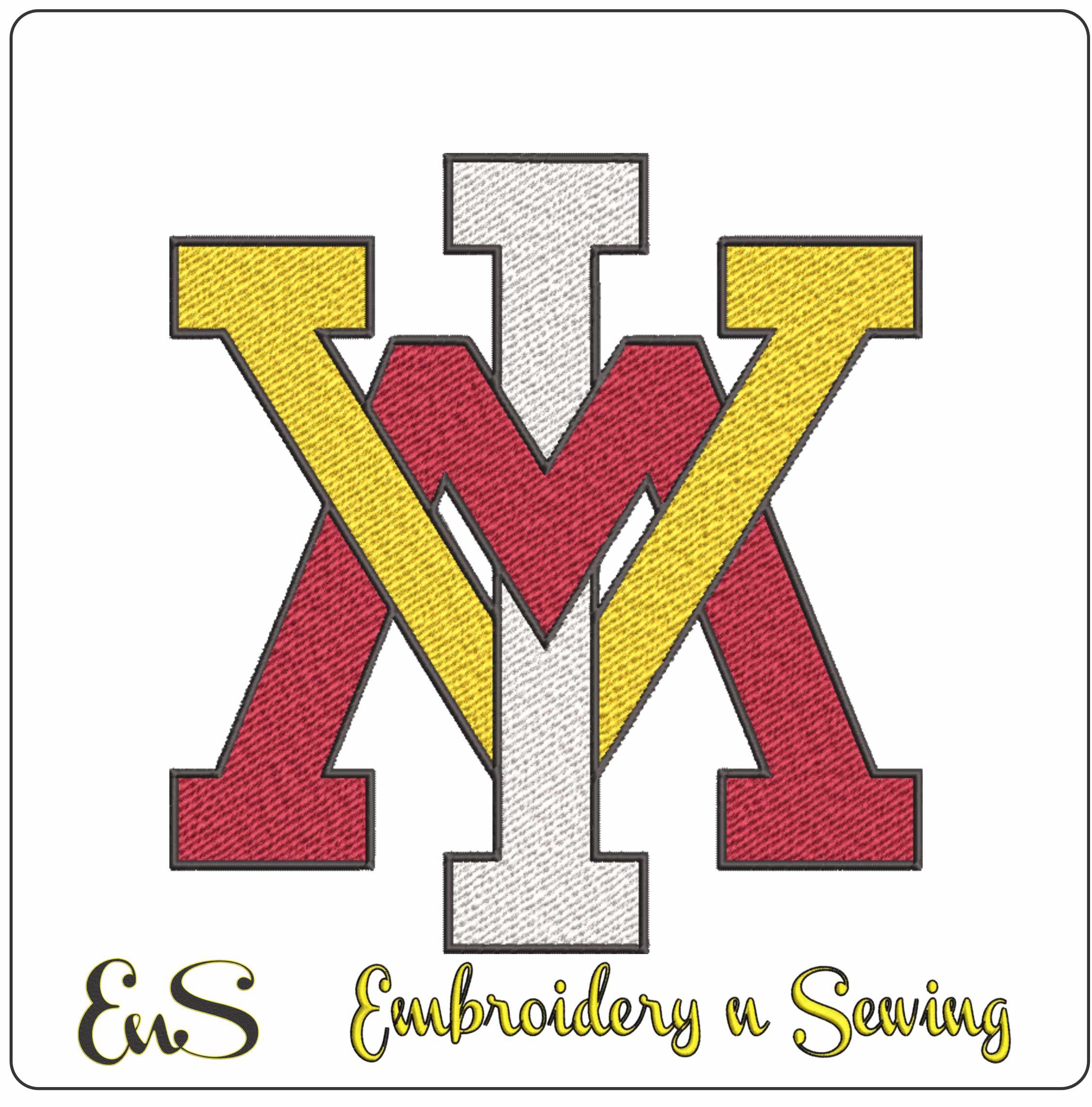 VMI Keydets logo embroidery design - Foster Stadium - Logo embroidery machine pattern embroidery file - instant download