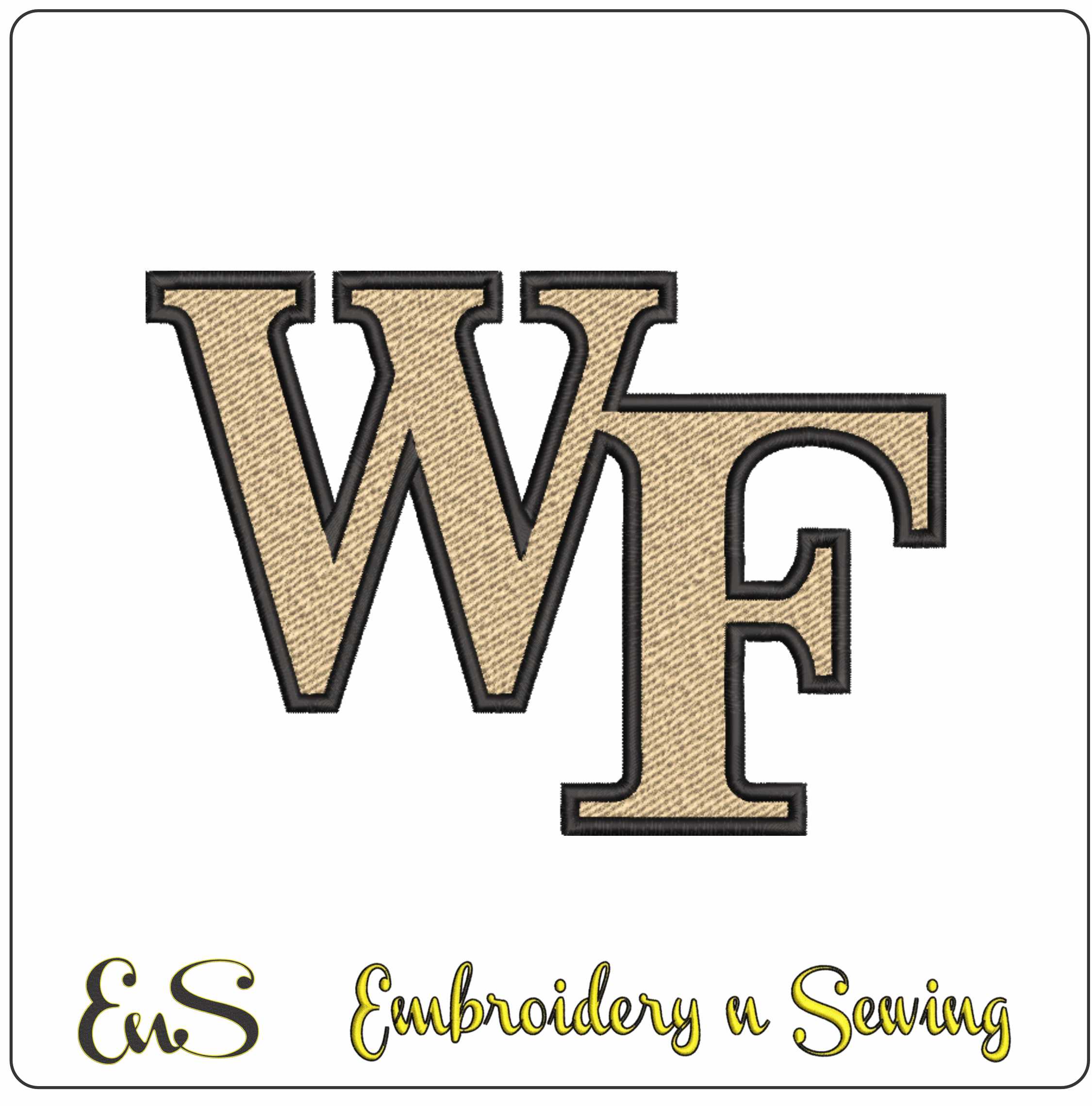 Wake Forest Demon logo embroidery design - Allegacy Federal Credit Union Stadium - Logo embroidery machine pattern embroidery file - instant download