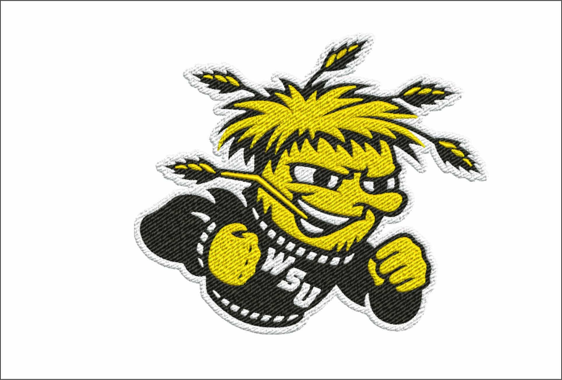 Wichita State Shockers logo embroidery design - Cessna Stadium - Logo  embroidery machine pattern embroidery file - instant download